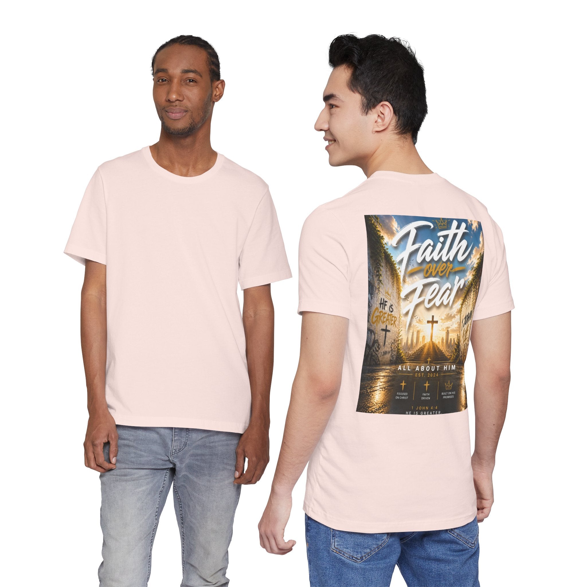 Faith Over Fear Tee – Christian Streetwear | All About Him