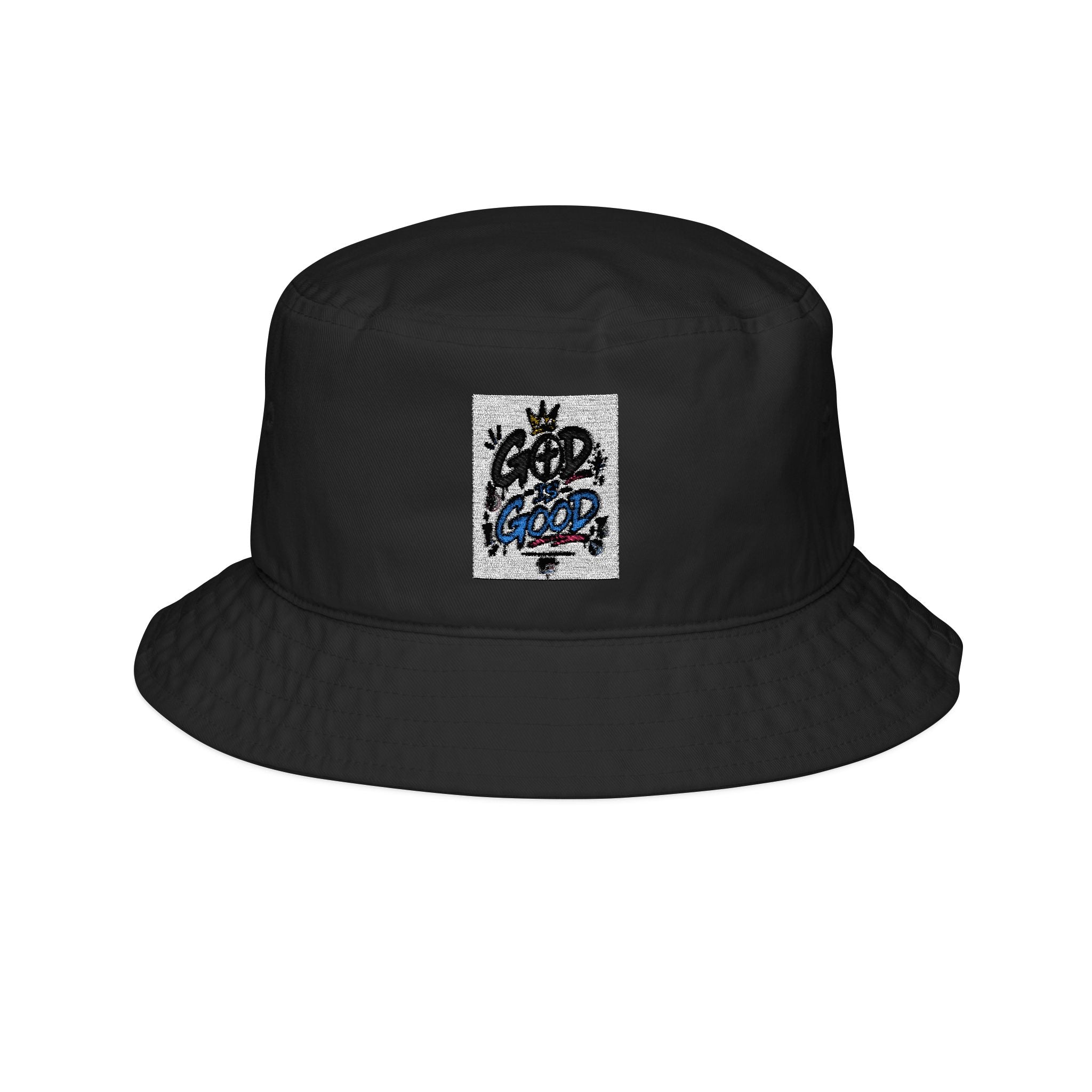 Embroidered 'For Bro' Street Art Bucket Hat