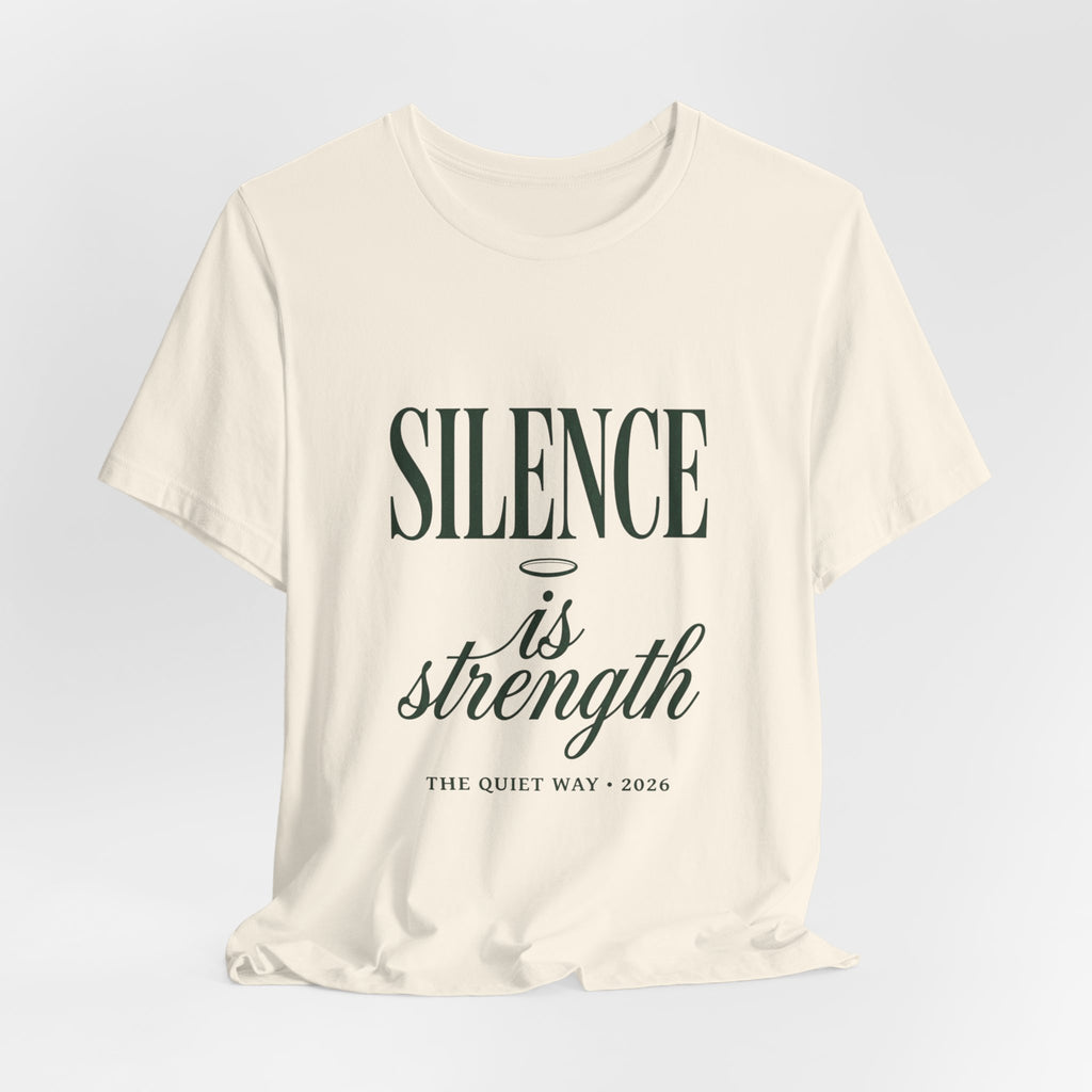 Silence Is Strength Tee | Pope-Statement Graphic, Team Leo Minimalism