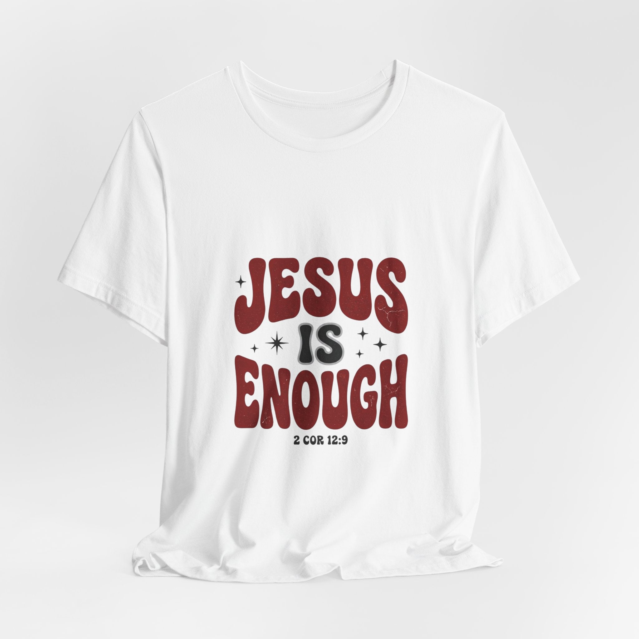 Jesus Is Enough Tee | Christian Streetwear, Groovy Typography