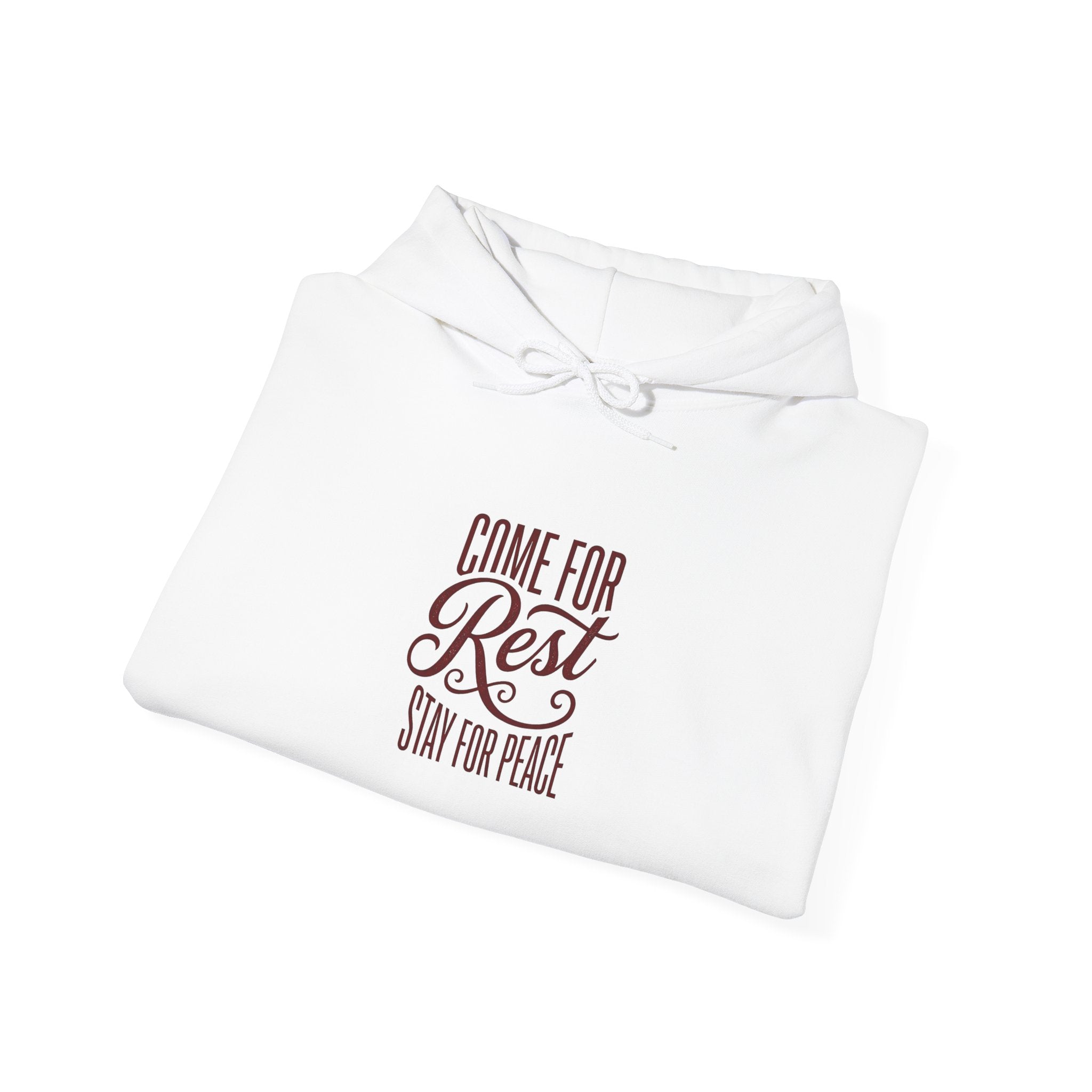 Come For Rest Stay For Peace Hoodie | Pope-Style Quiet Power, Spiritual Authority