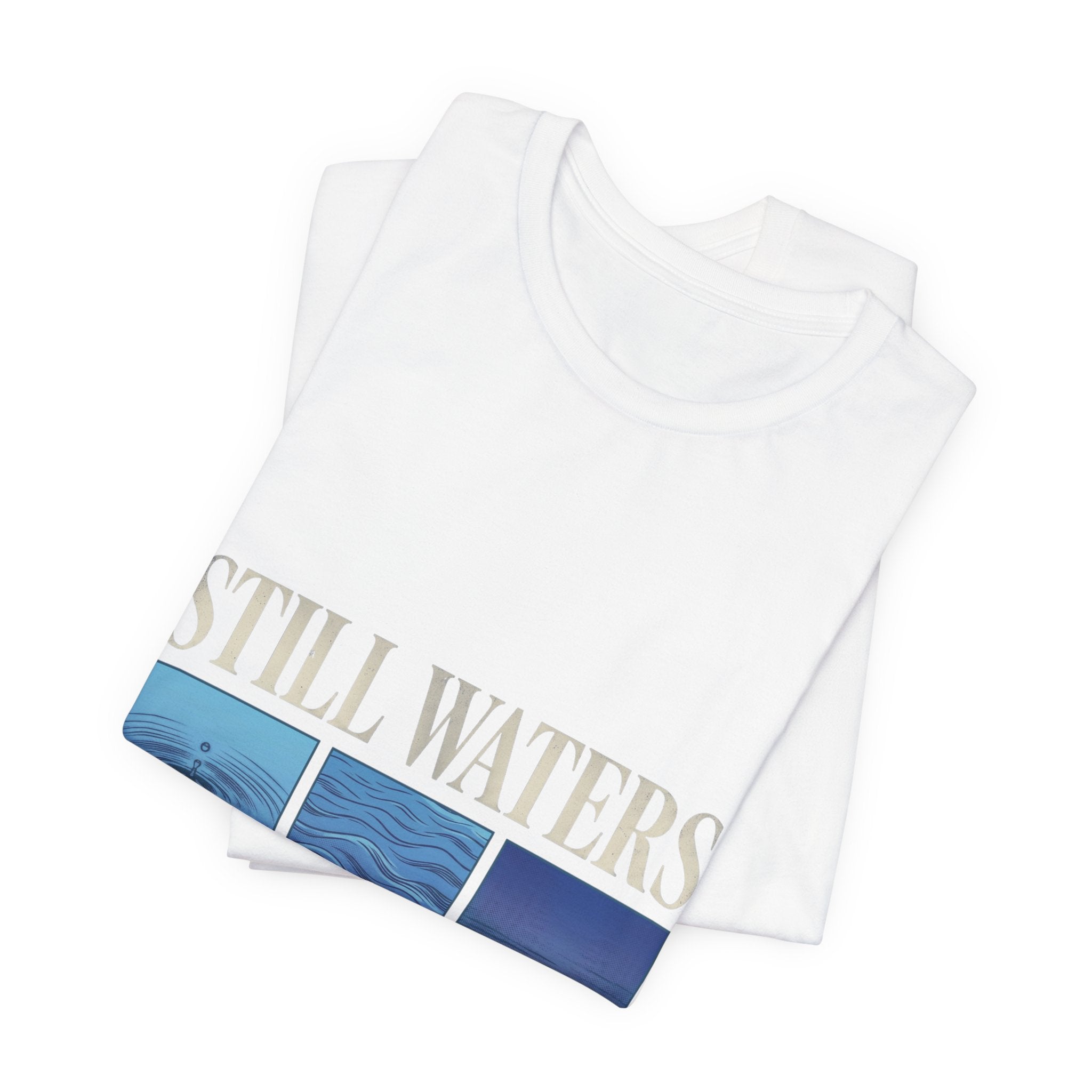Still Waters Tee | Christian Streetwear, Groovy Serif Typography