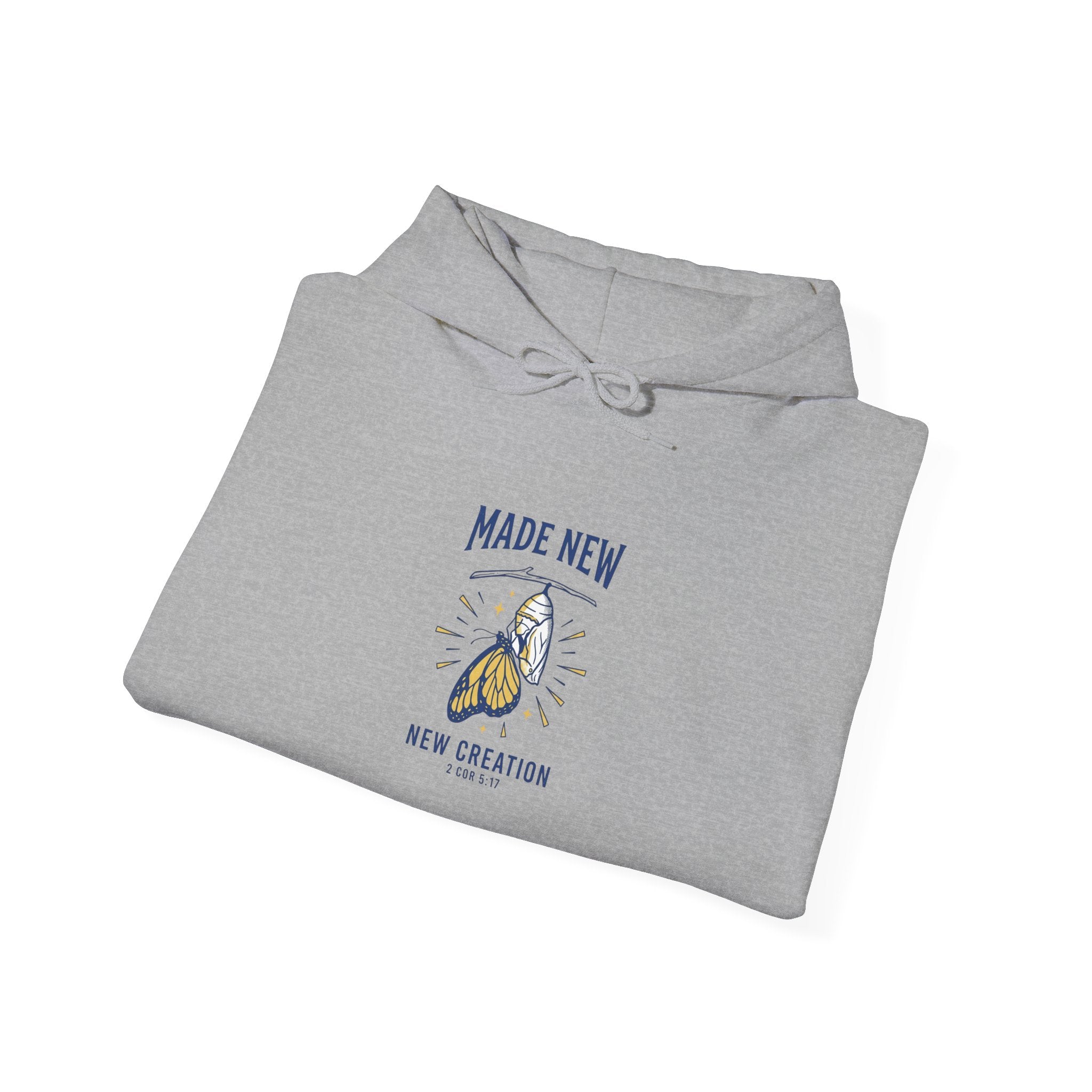 Made New Butterfly Hoodie | Christian Streetwear, Groovy Script