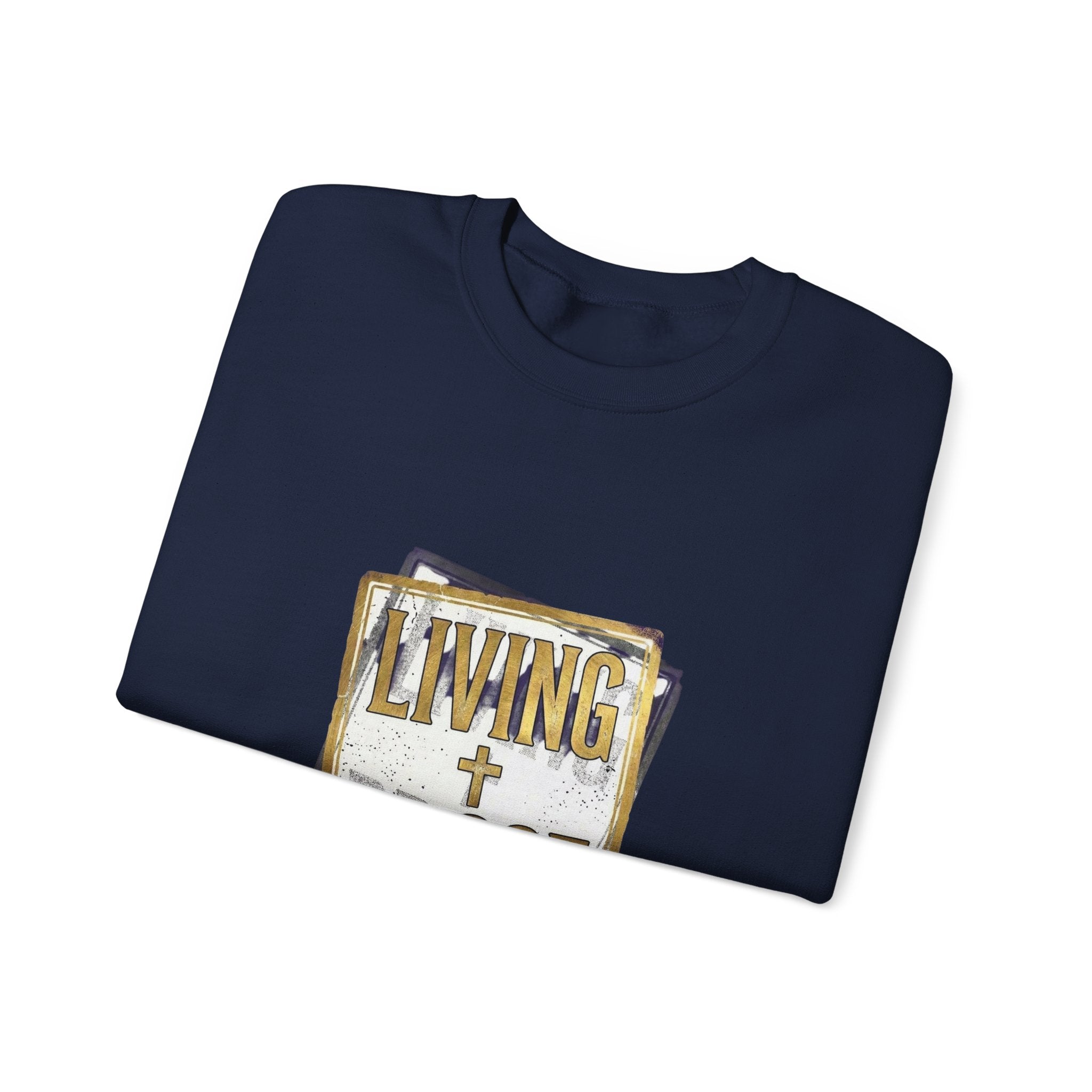 Living Proof Crest Sweatshirt | Christian Streetwear, Vintage Wash