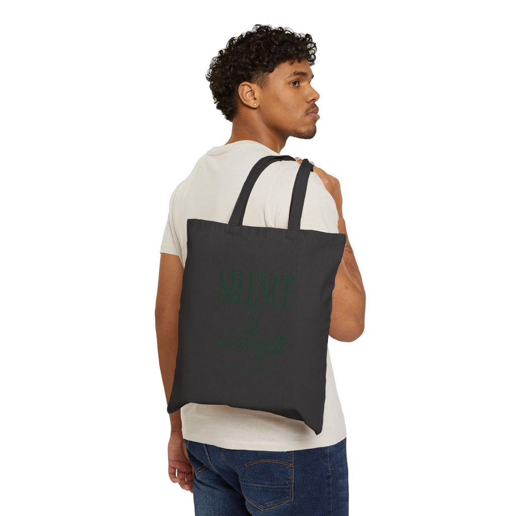 Silence Is Strength Tote | Pope Statement Graphics, Team Leo aesthetic