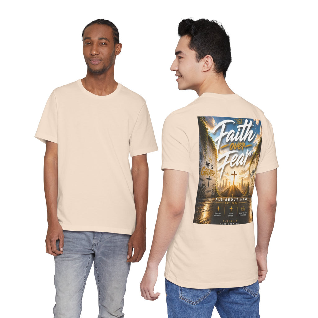 Faith Over Fear Tee – Christian Streetwear | All About Him