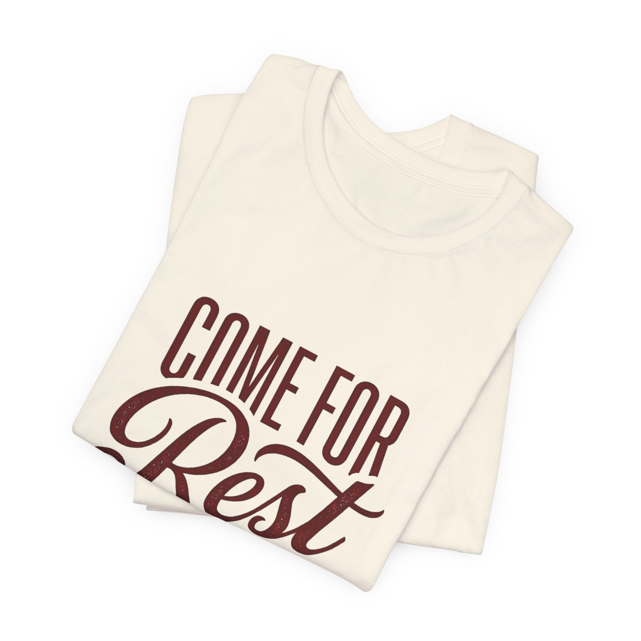 Calm Conviction 'Come For Rest Stay For Peace' Tee | Pope Statement Graphics