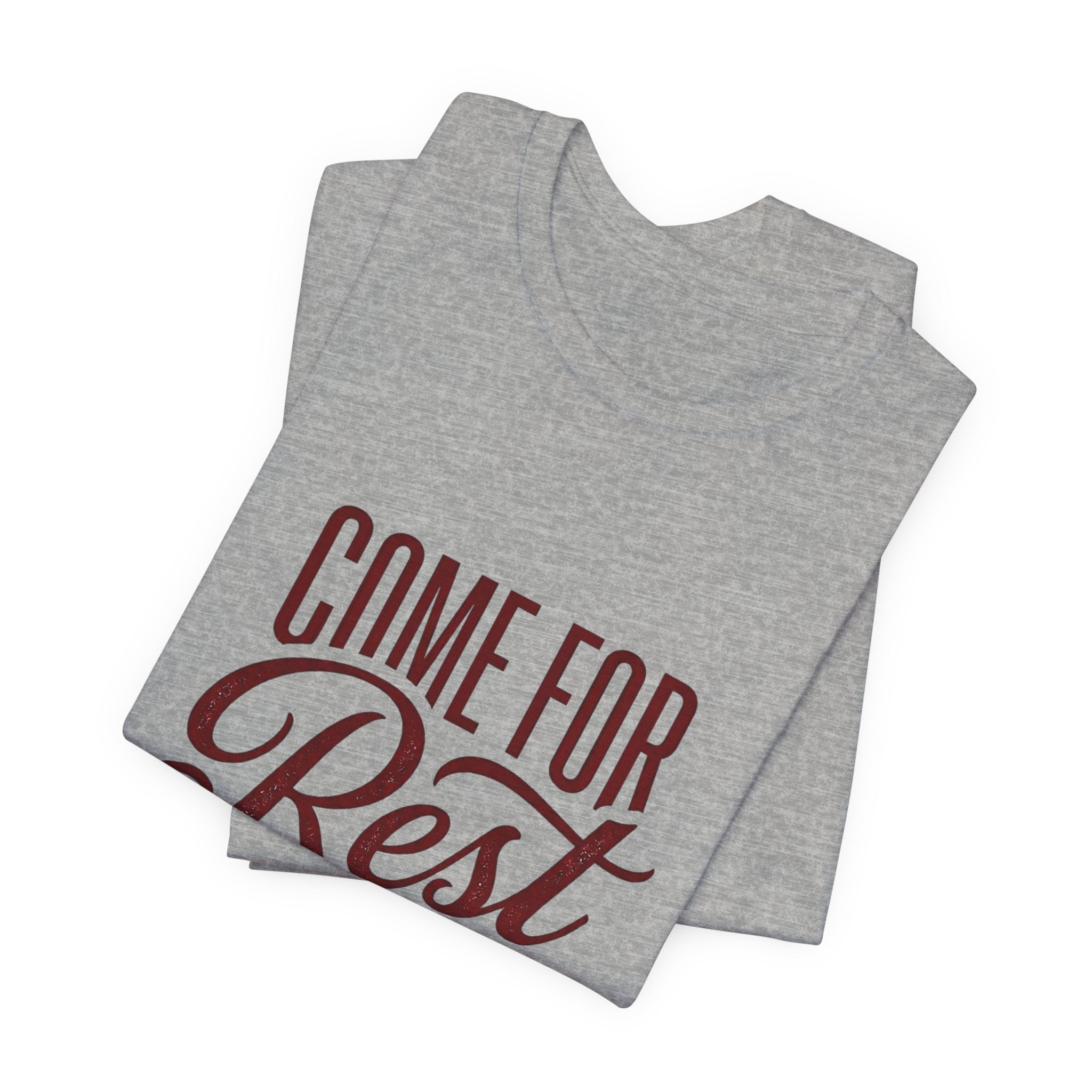 Calm Conviction 'Come For Rest Stay For Peace' Tee | Pope Statement Graphics