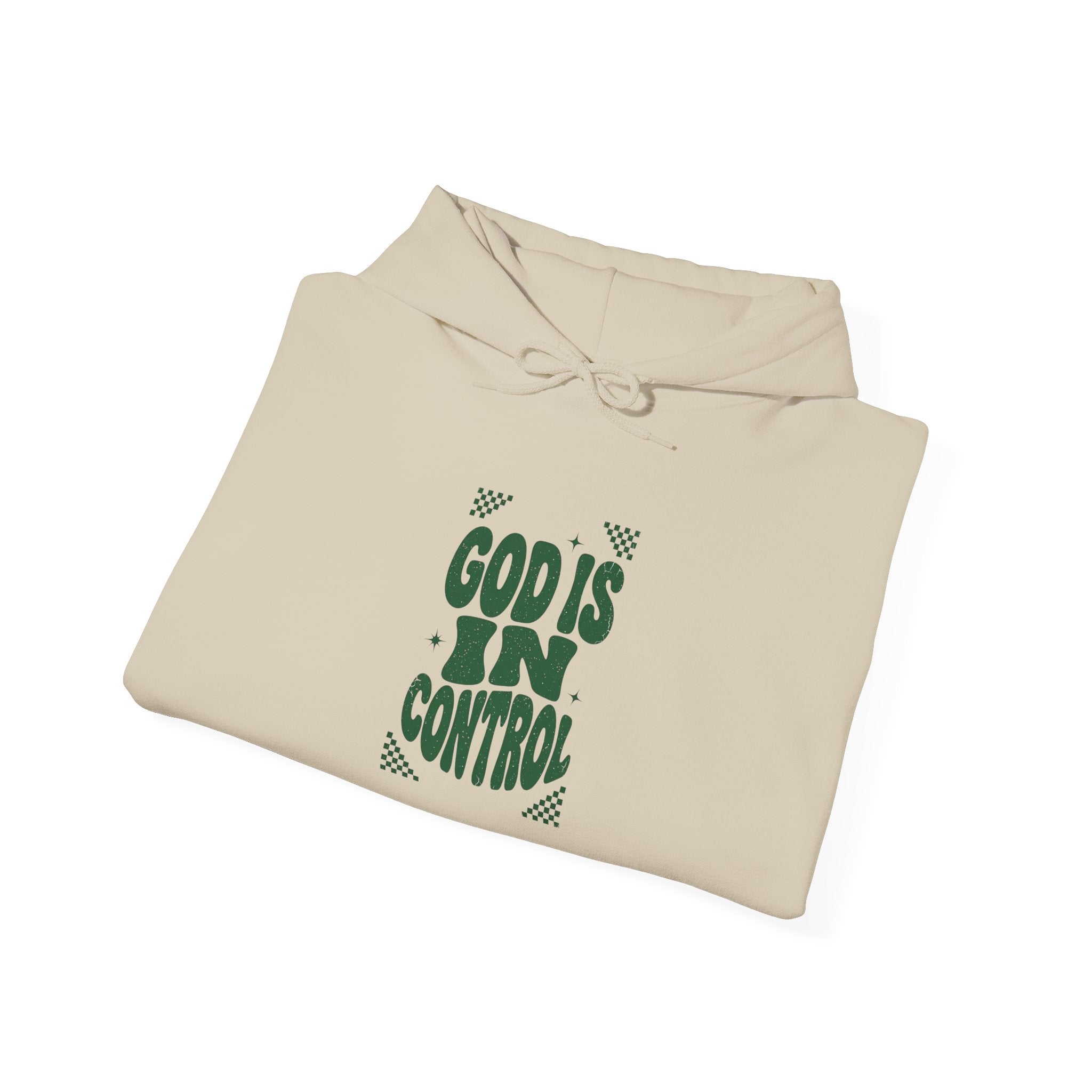 God Is In Control Hoodie | Christian Streetwear, Groovy Typography