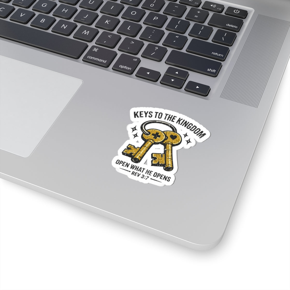 Keys to the Kingdom Sticker | Christian Streetwear, Vintage Groovy Typography