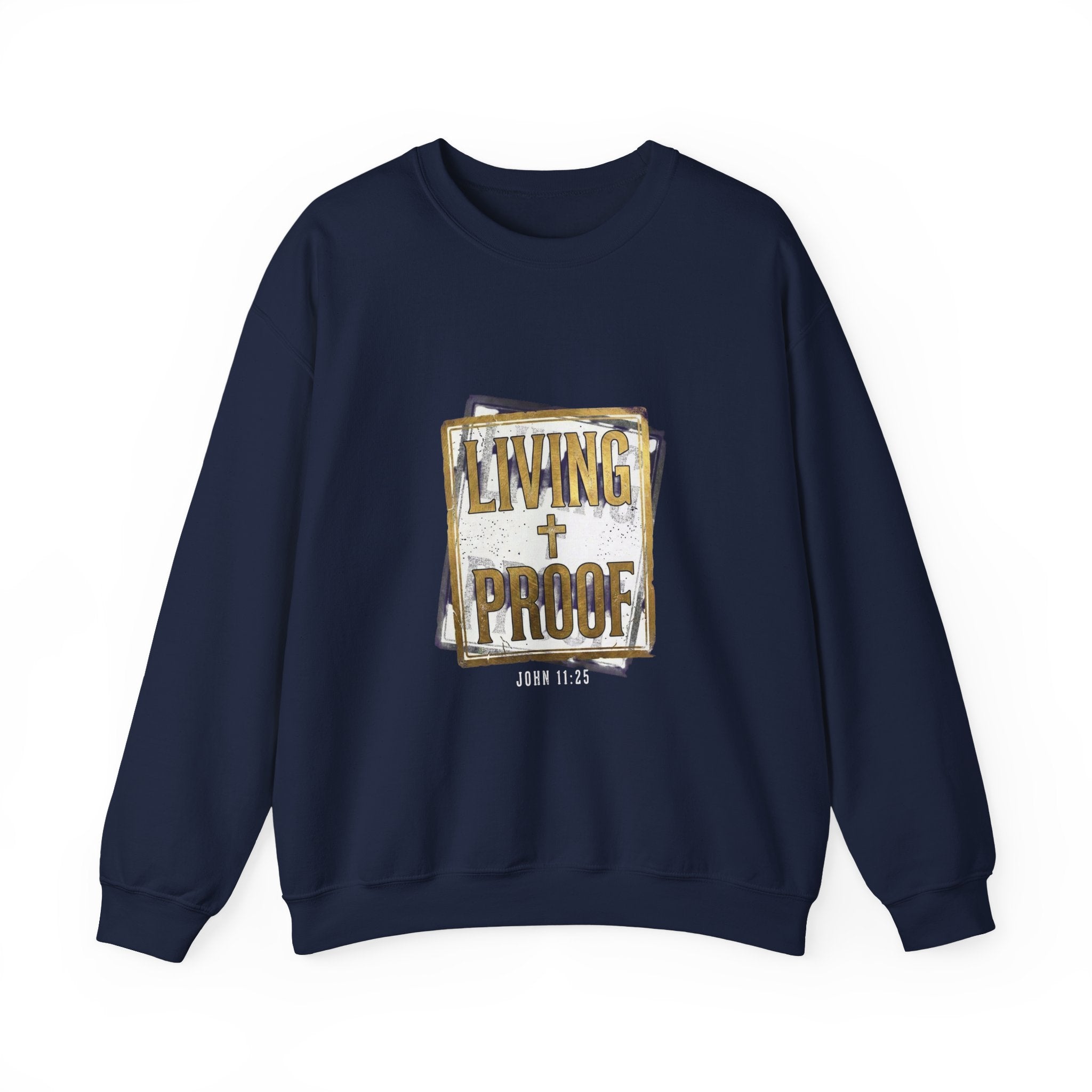 Living Proof Crest Sweatshirt | Christian Streetwear, Vintage Wash