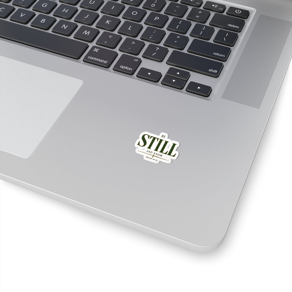 Be Still Psalm 46:10 Sticker | Christian Streetwear, Groovy Serif Script