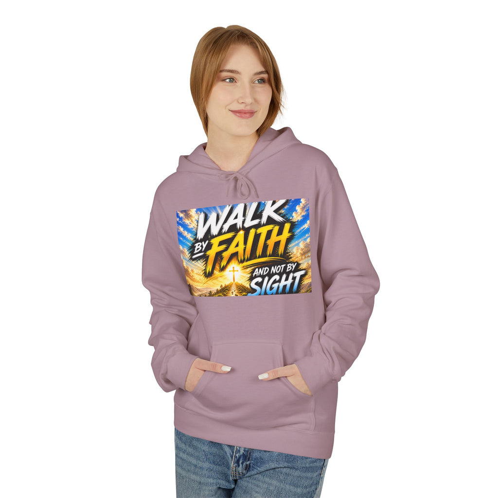 Walk By Faith Hoodie — Inspirational Christian Faith Pullover