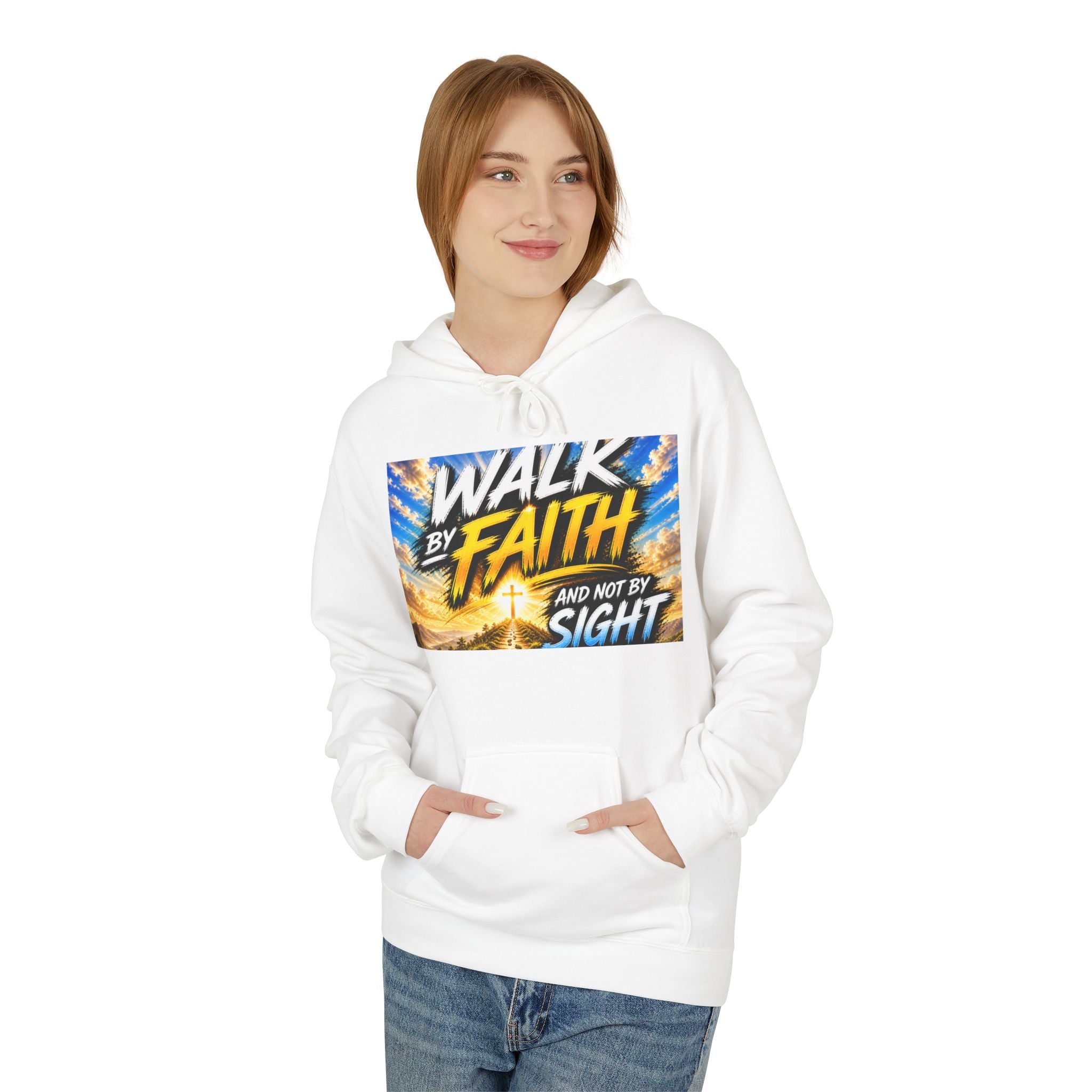 Walk By Faith Hoodie — Inspirational Christian Faith Pullover