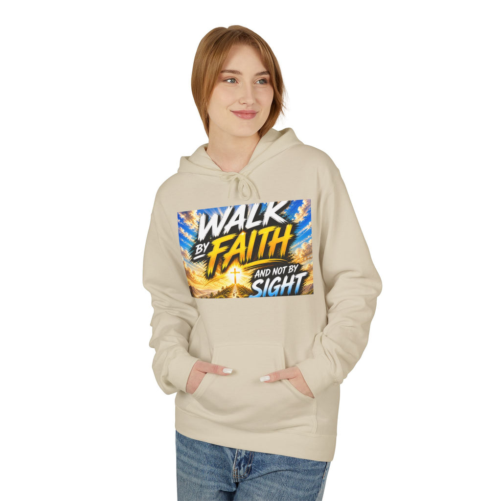 Walk By Faith Hoodie — Inspirational Christian Faith Pullover