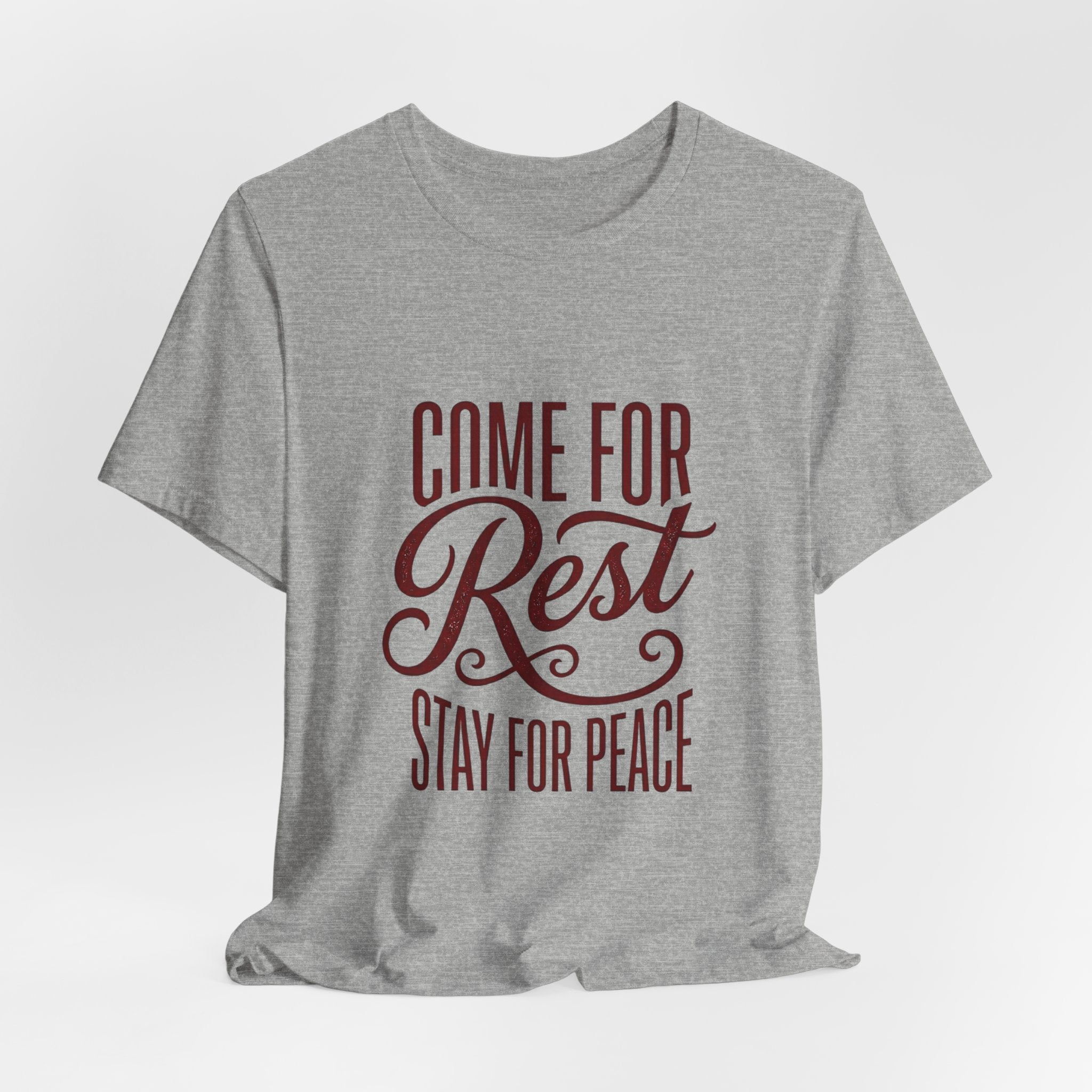 Calm Conviction 'Come For Rest Stay For Peace' Tee | Pope Statement Graphics