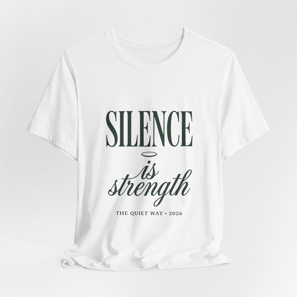 Silence Is Strength Tee | Pope-Statement Graphic, Team Leo Minimalism