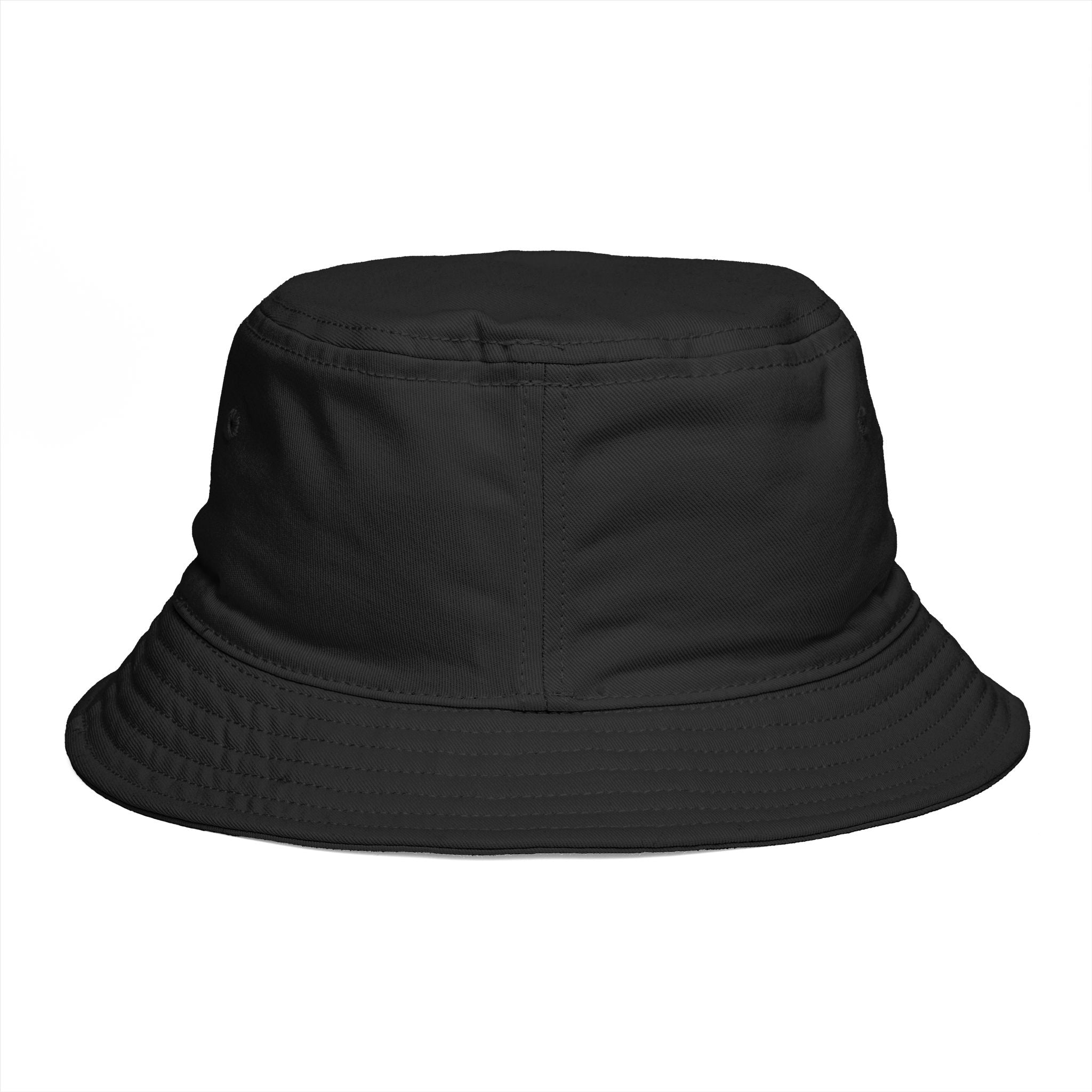 Bucket Hat — Colorful "All Out Vibes" Retro Script Patch