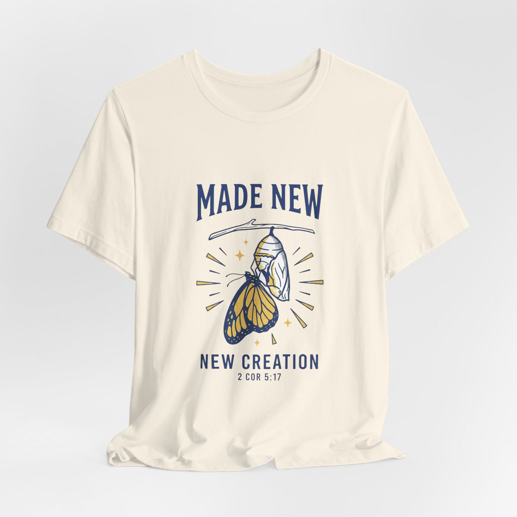 Made New Butterfly Tee | Christian Streetwear, Vintage-Wash Inspiration