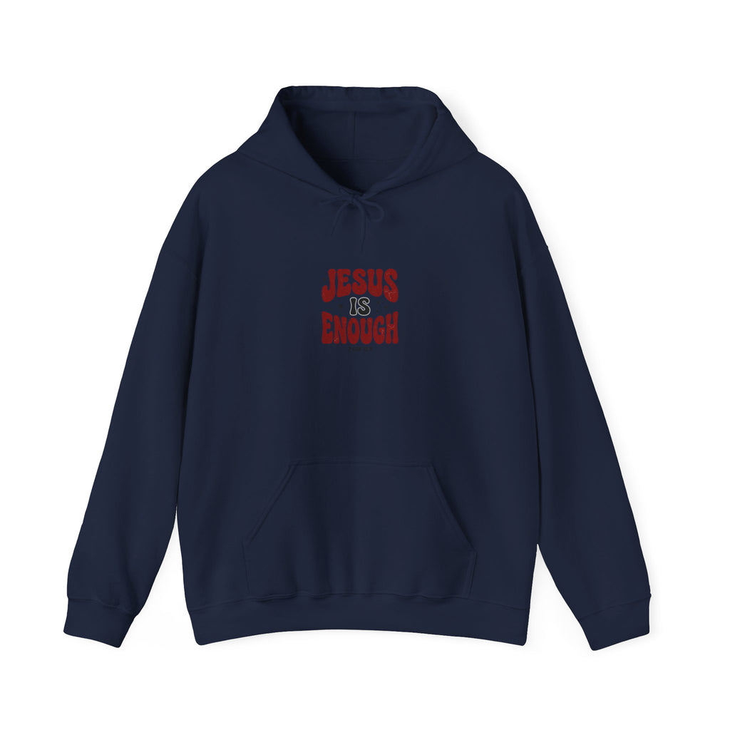 Jesus Is Enough hoodie | Christian Streetwear, groovy typography