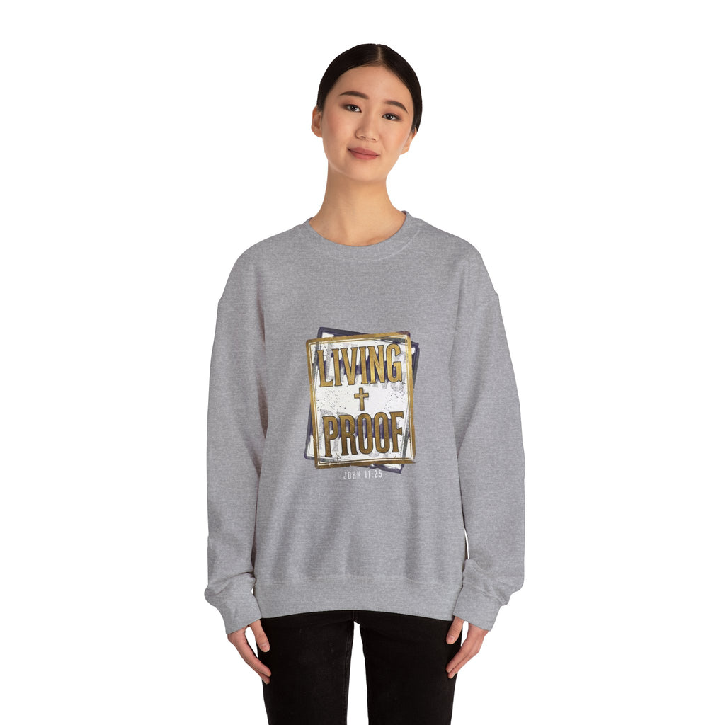Living Proof Crest Sweatshirt | Christian Streetwear, Vintage Wash