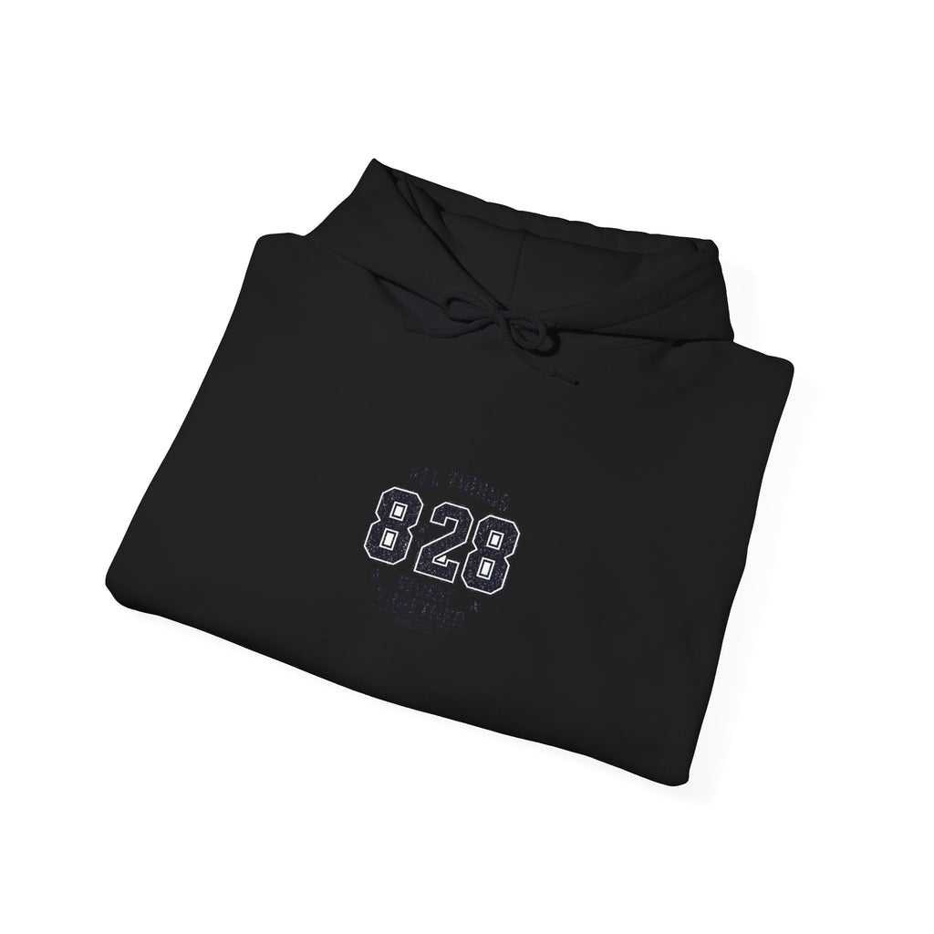 All Things 8:28 Hoodie | Christian Streetwear, Athletic Arch Typography