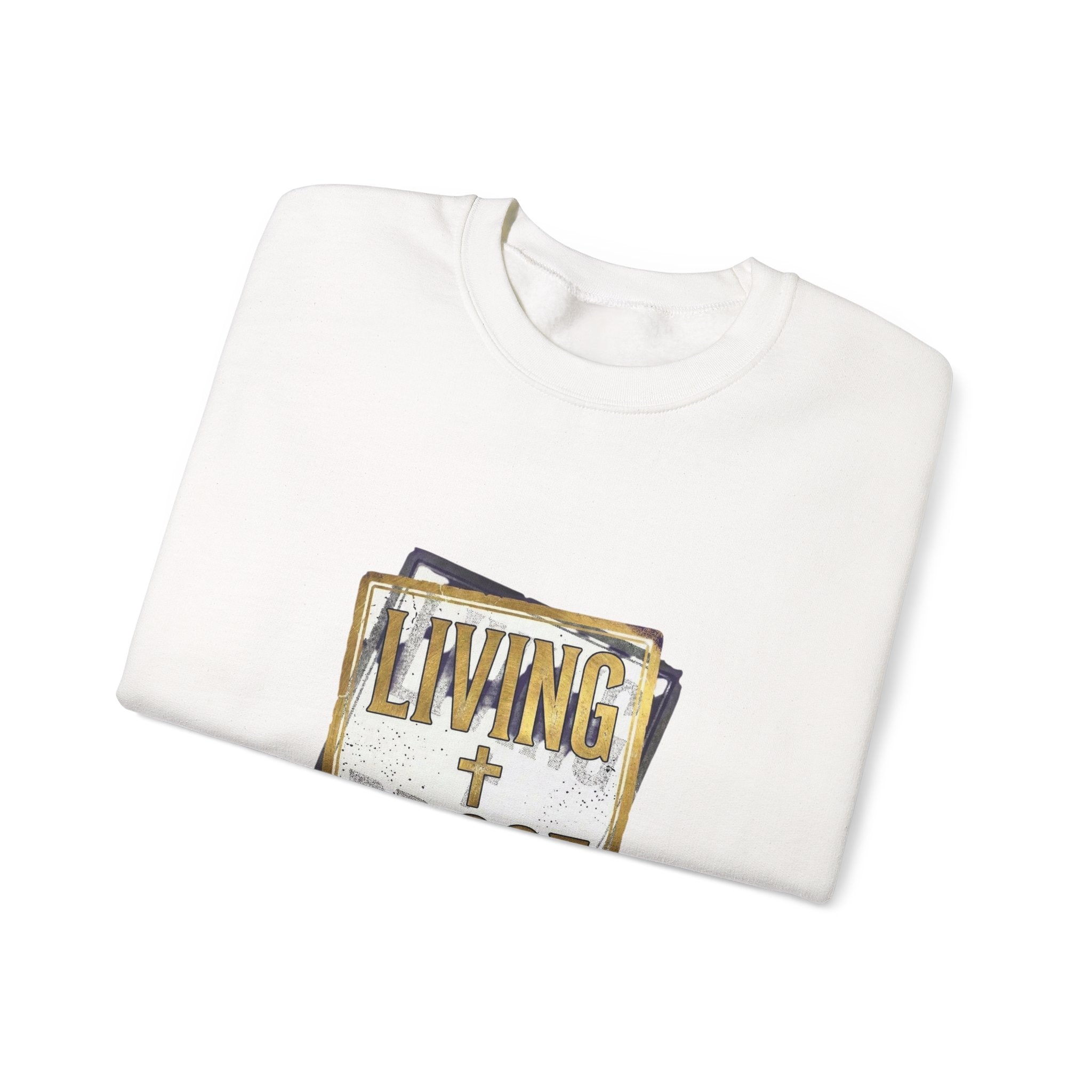 Living Proof Crest Sweatshirt | Christian Streetwear, Vintage Wash