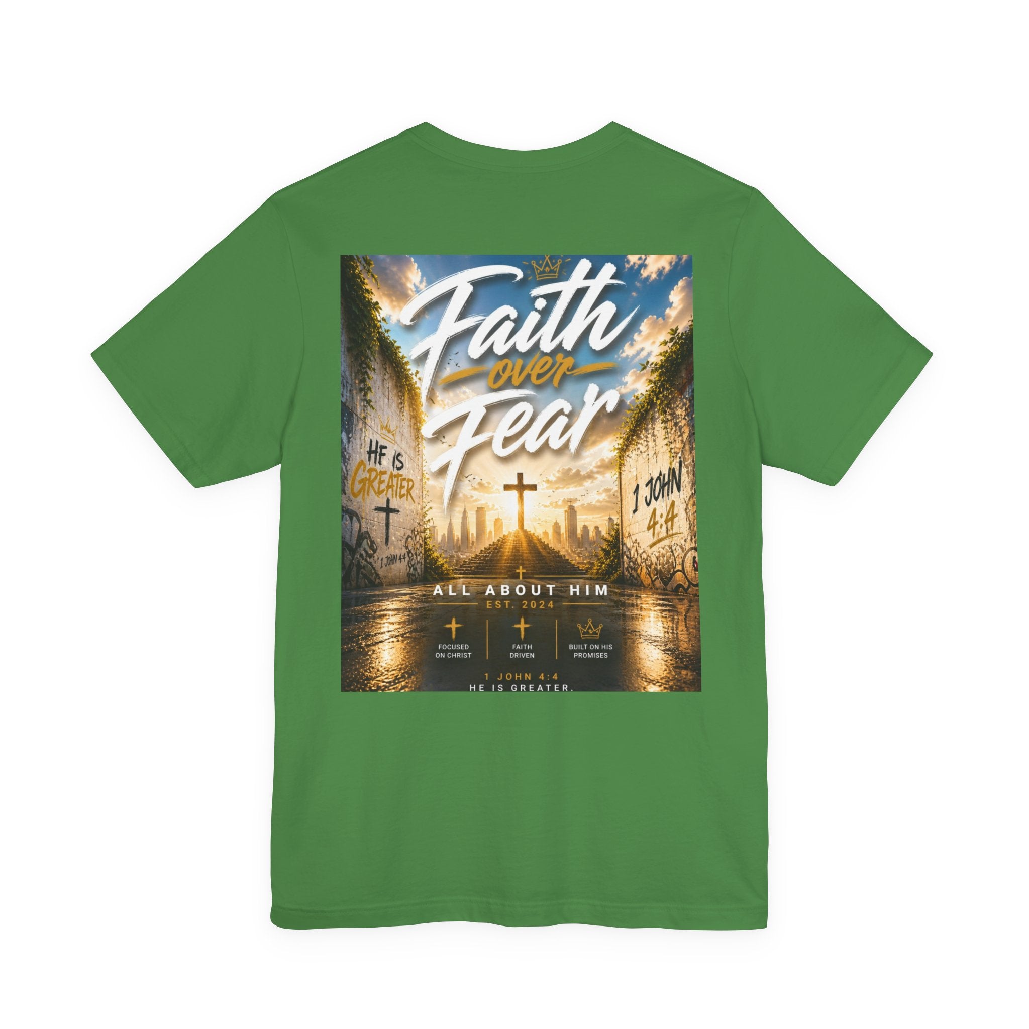 Faith Over Fear Tee – Christian Streetwear | All About Him