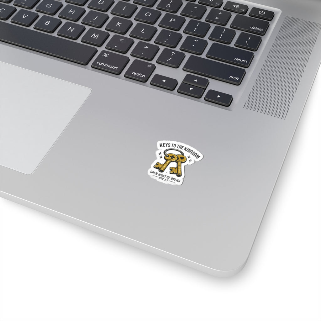 Keys to the Kingdom Sticker | Christian Streetwear, Vintage Groovy Typography