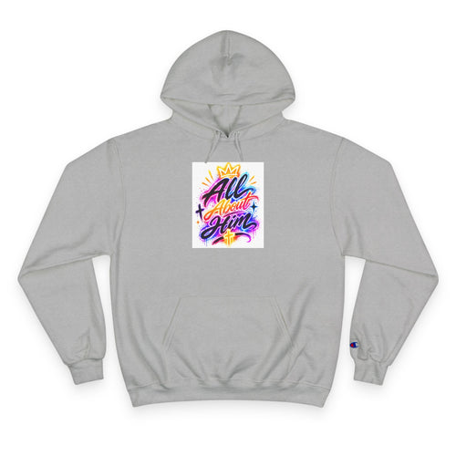 All About Him Hoodie — Christian Faith Graphic Hoodie