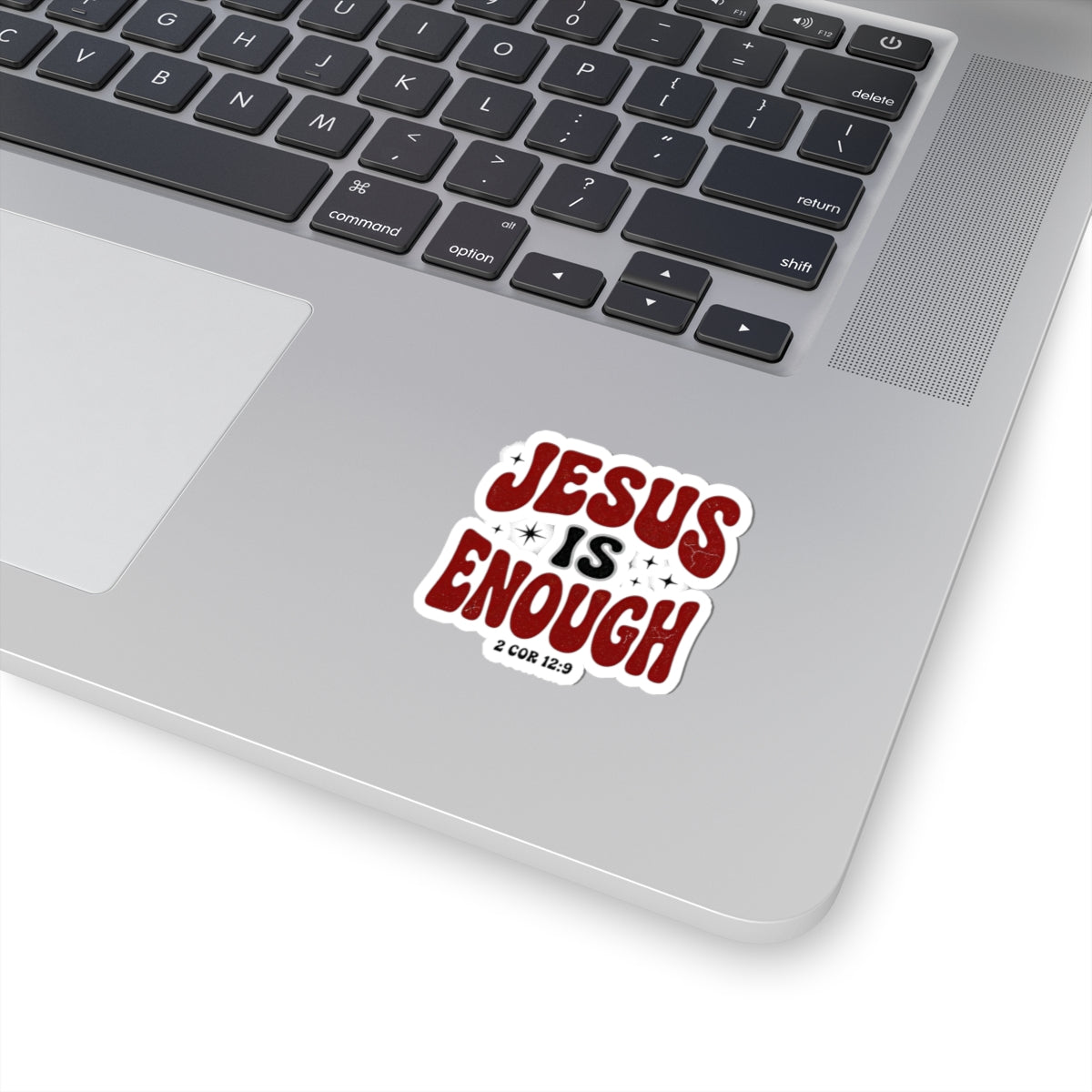 Jesus Is Enough Sticker | Christian Streetwear, Groovy Typography