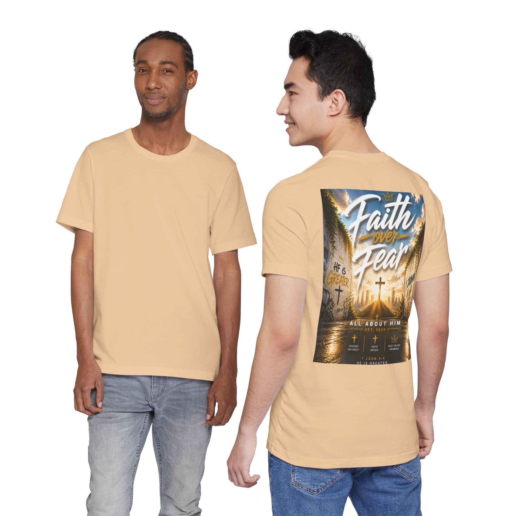 Faith Over Fear Tee – Christian Streetwear | All About Him