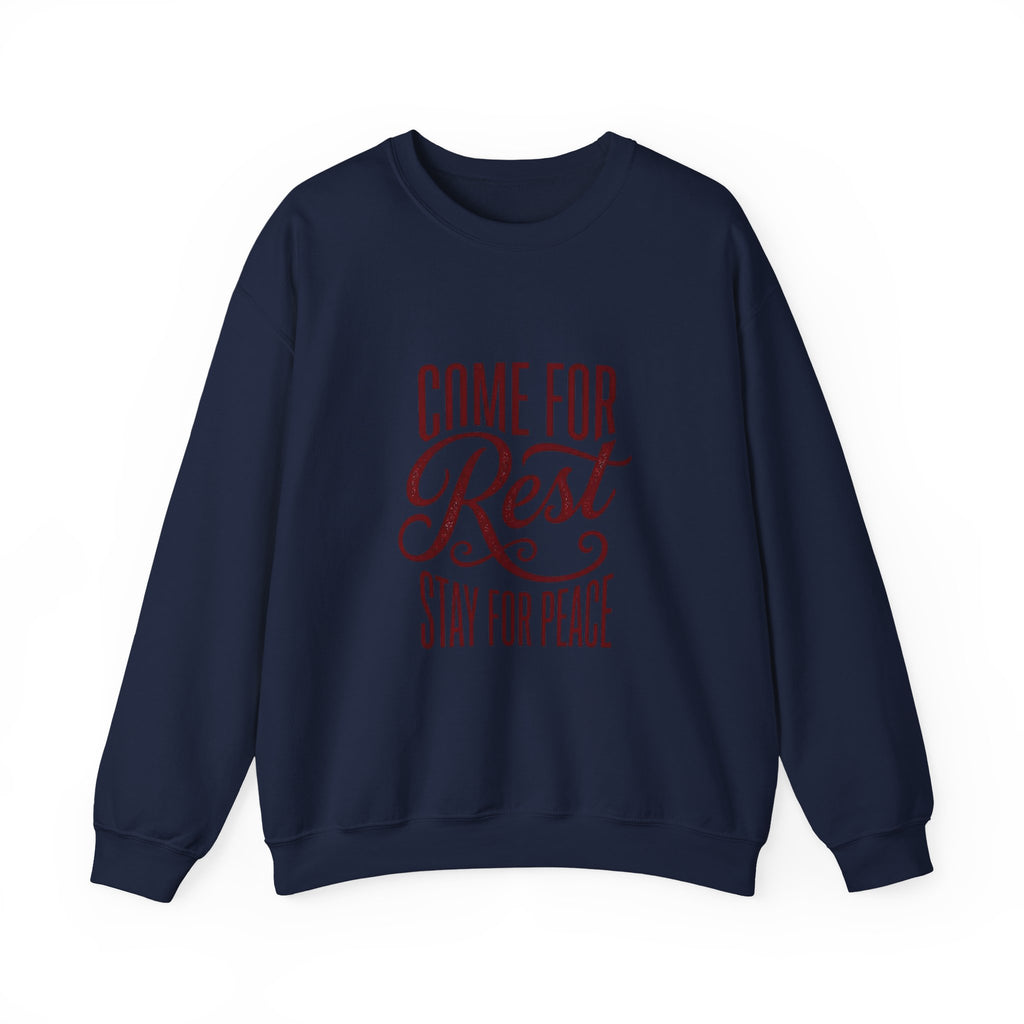 Come For Rest Stay For Peace Sweatshirt | Pope Statement Graphics, Team Leo Aesthetic