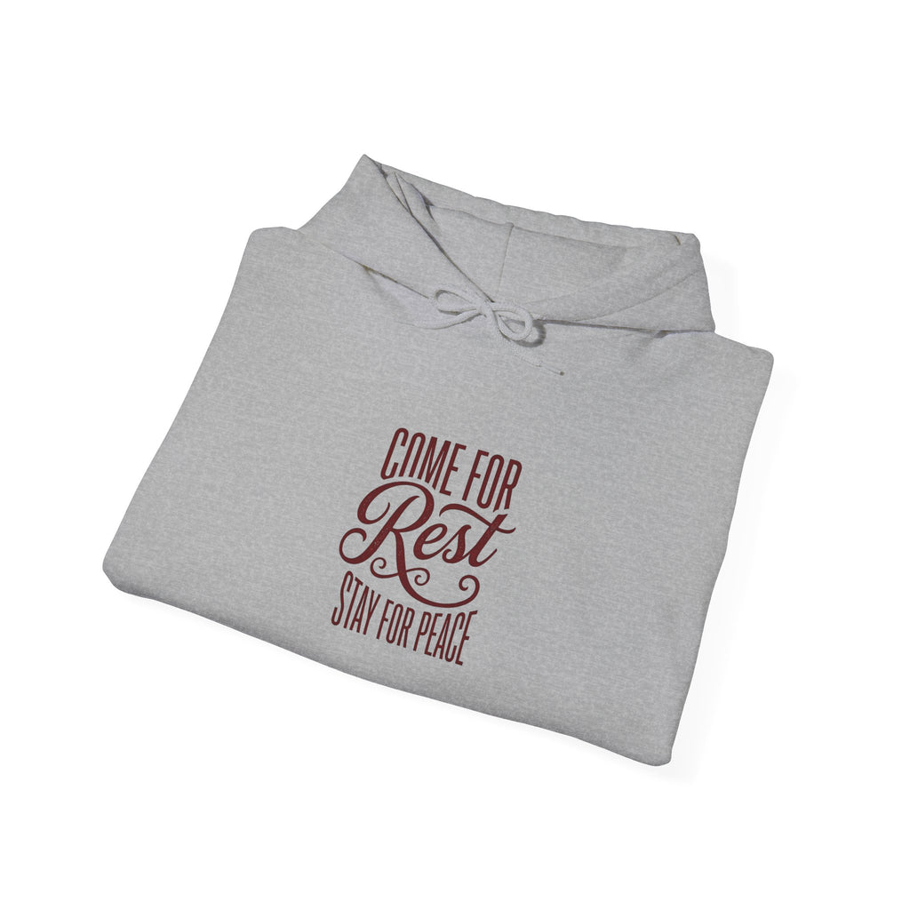 Come For Rest Stay For Peace Hoodie | Pope-Style Quiet Power, Spiritual Authority