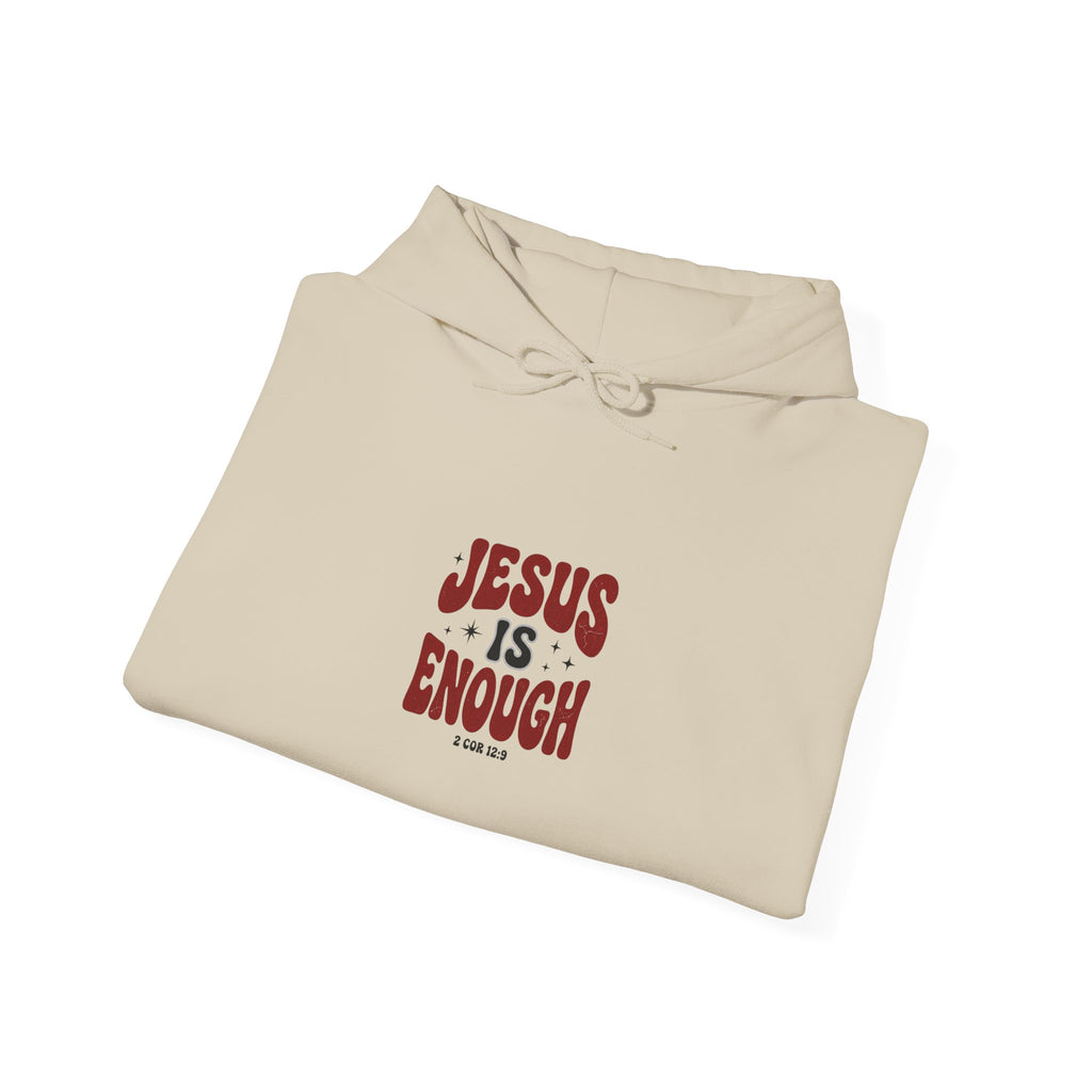 Jesus Is Enough hoodie | Christian Streetwear, groovy typography