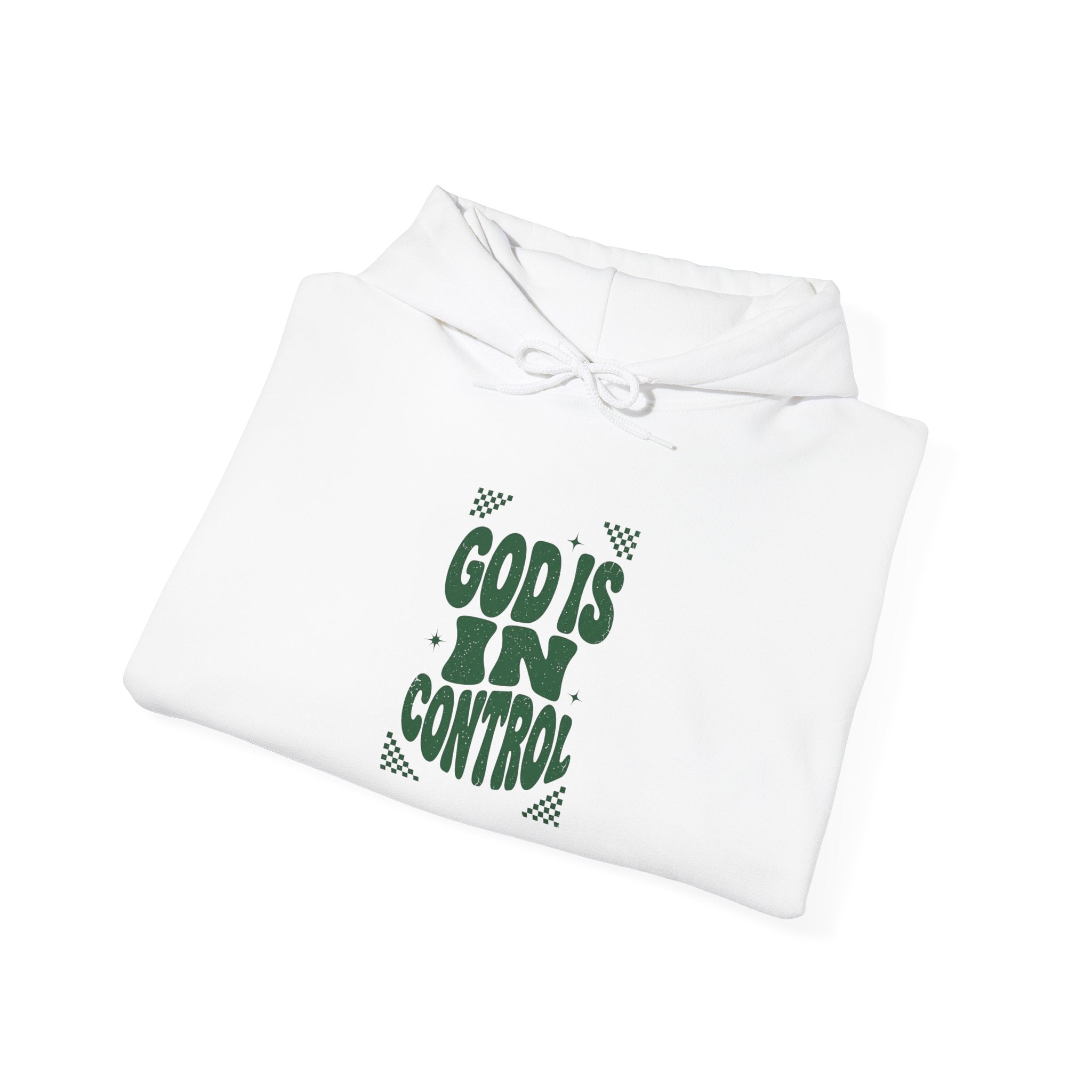 God Is In Control Hoodie | Christian Streetwear, Groovy Typography
