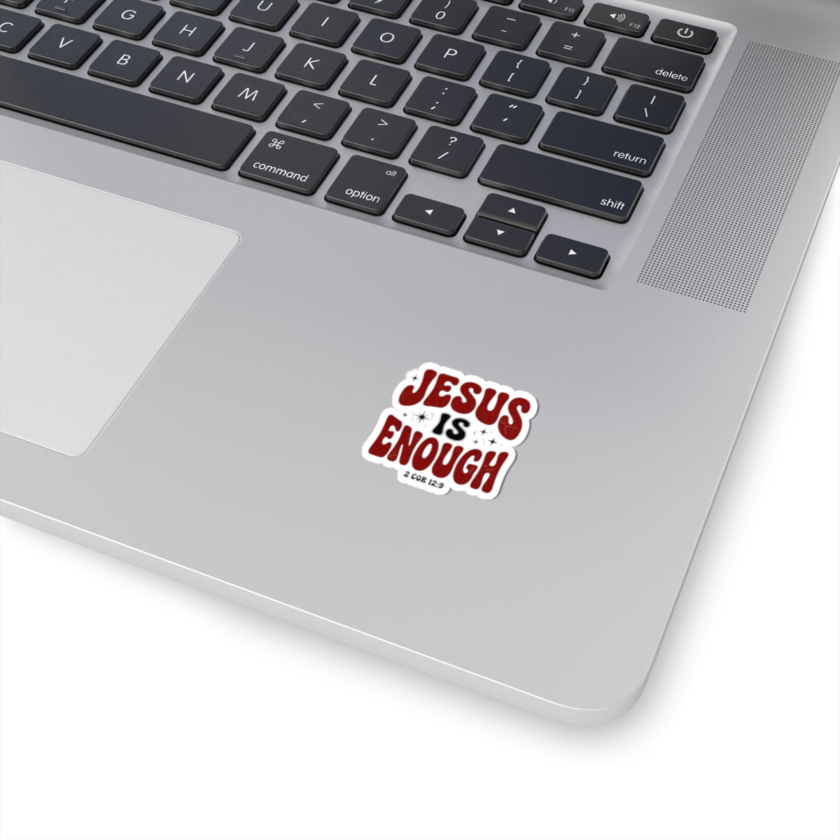 Jesus Is Enough Sticker | Christian Streetwear, Groovy Typography