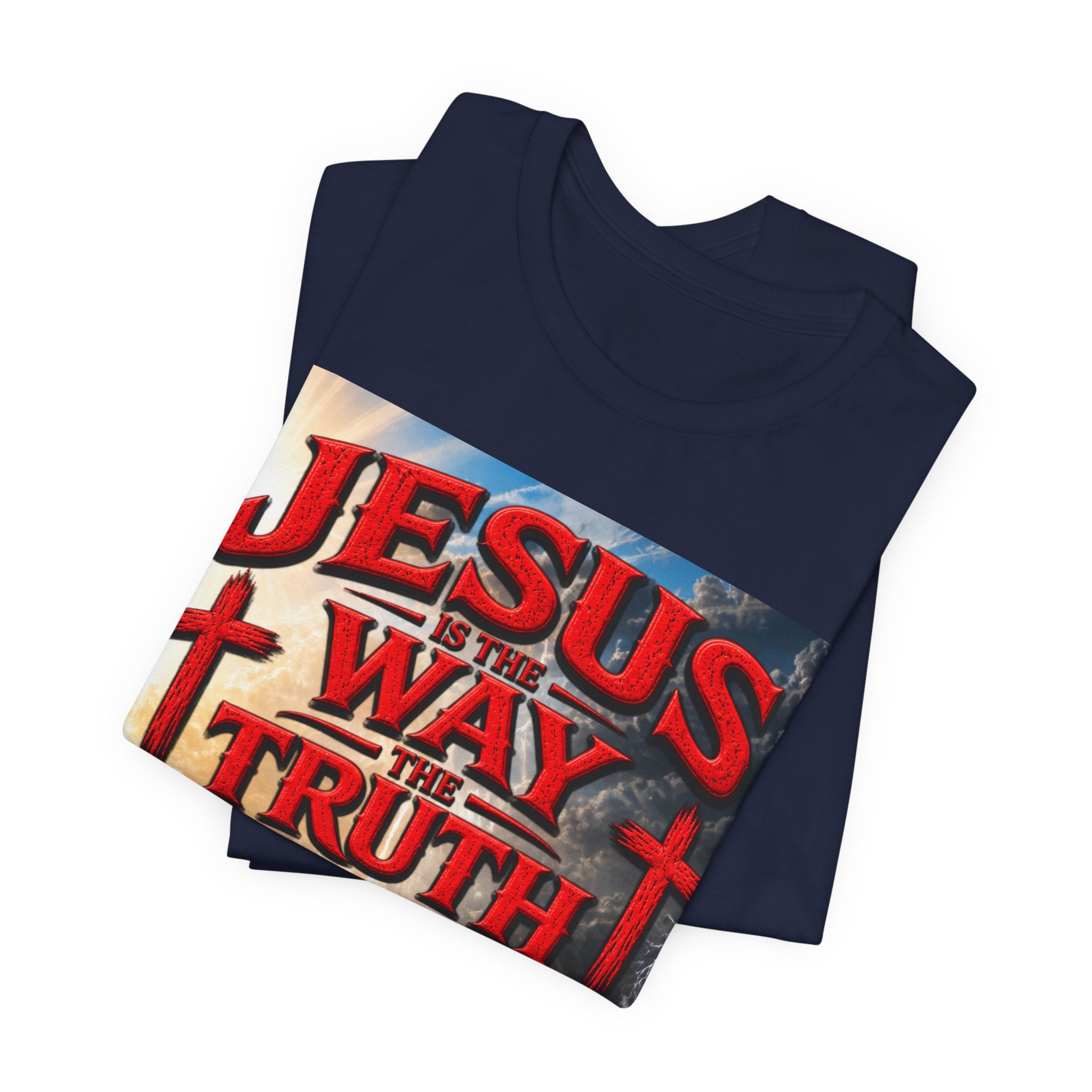 Jesus Is The Way Faith T‑Shirt – 'Jesus Is The Way, The Truth and The Life' Christian Tee
