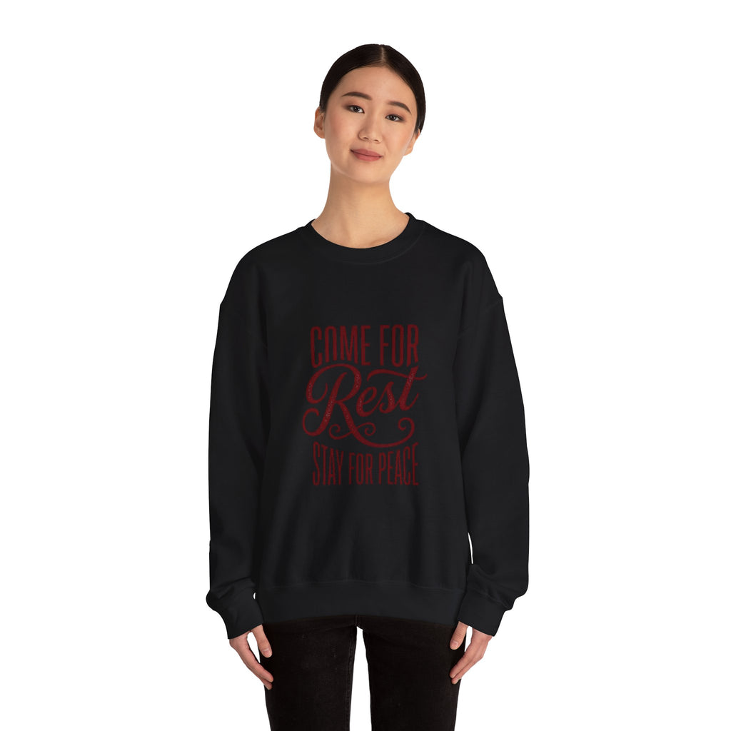 Come For Rest Stay For Peace Sweatshirt | Pope Statement Graphics, Team Leo Aesthetic
