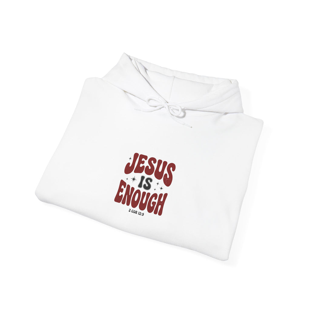 Jesus Is Enough hoodie | Christian Streetwear, groovy typography