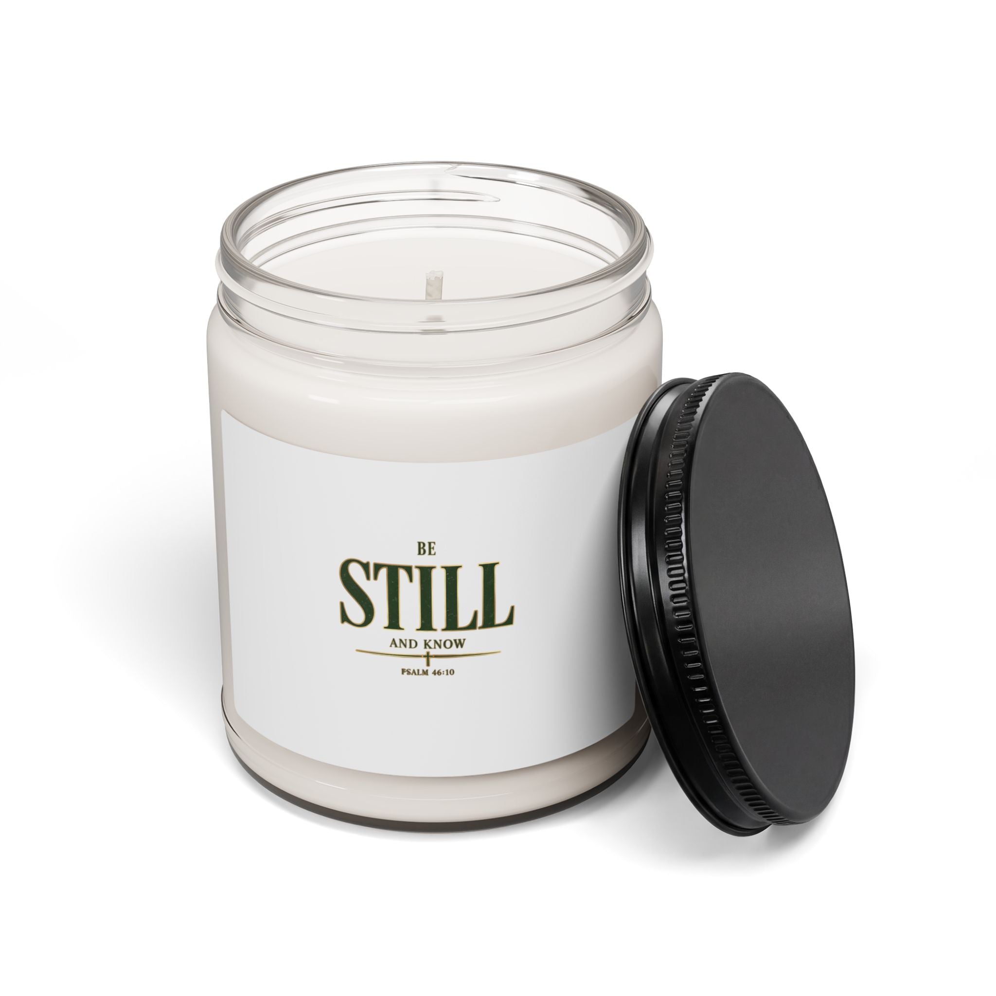 Be Still Scripture Candle, Soy 9oz | Christian Streetwear Aesthetic