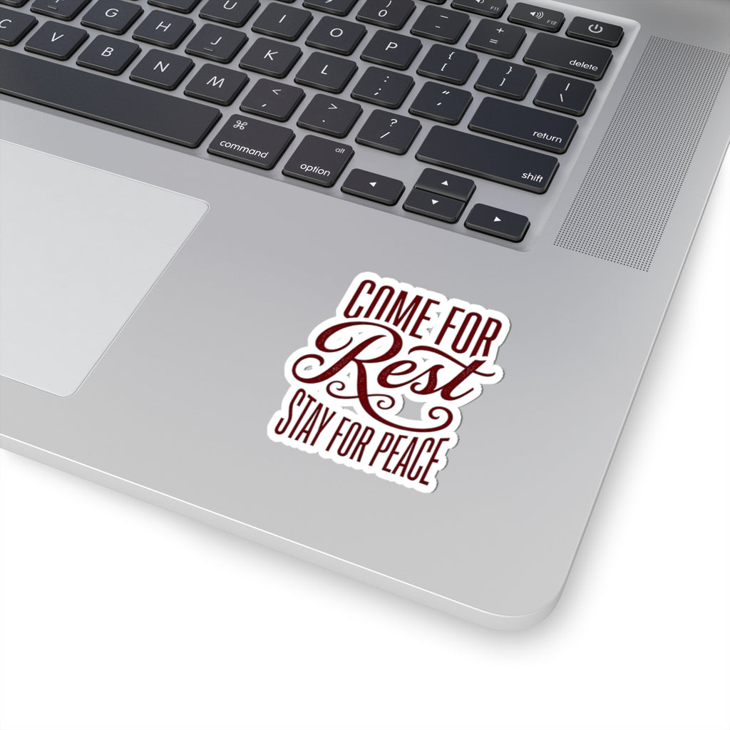 Come for Rest Stay for Peace Sticker | Pope Statement Graphics, Team Leo Vibe