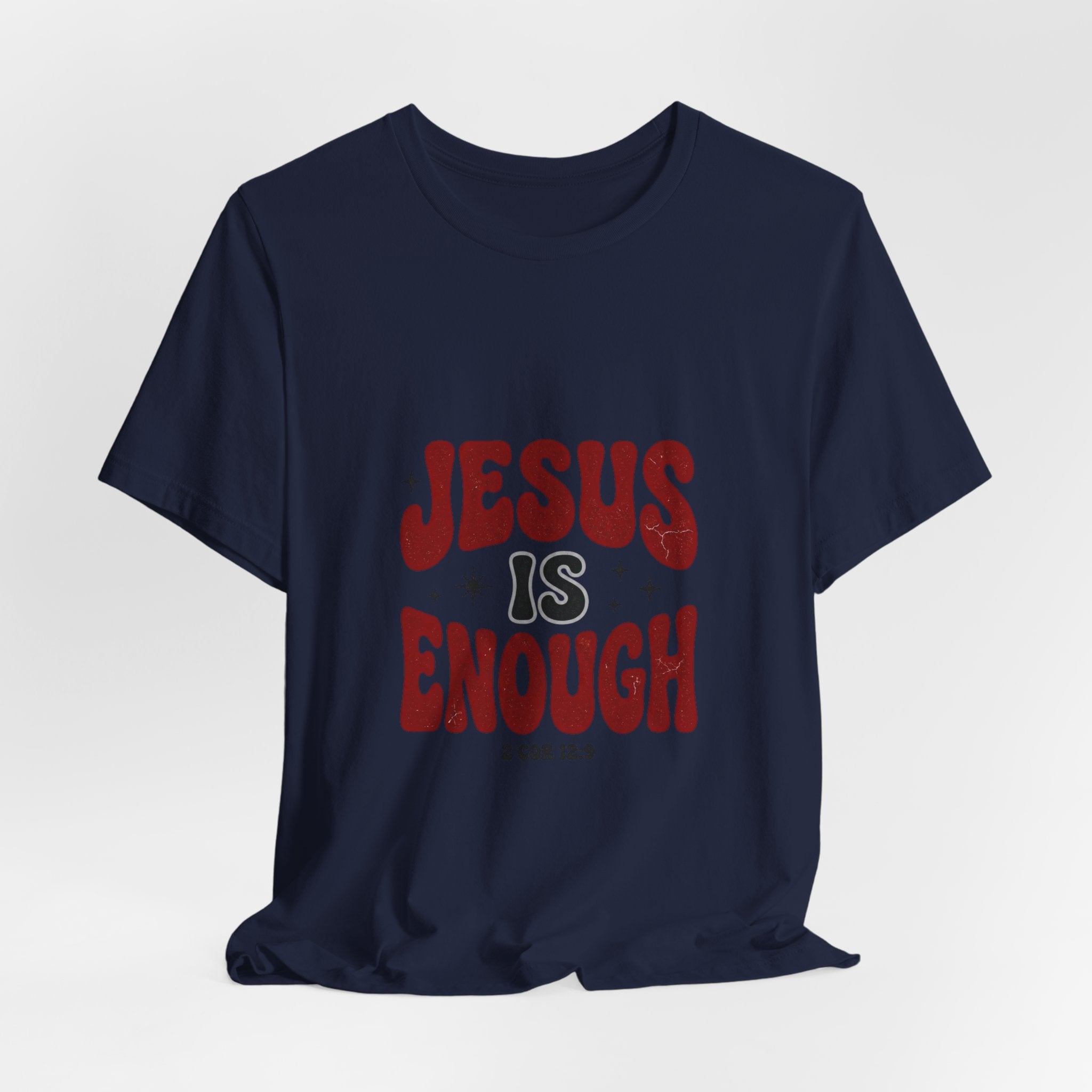 Jesus Is Enough Tee | Christian Streetwear, Groovy Typography