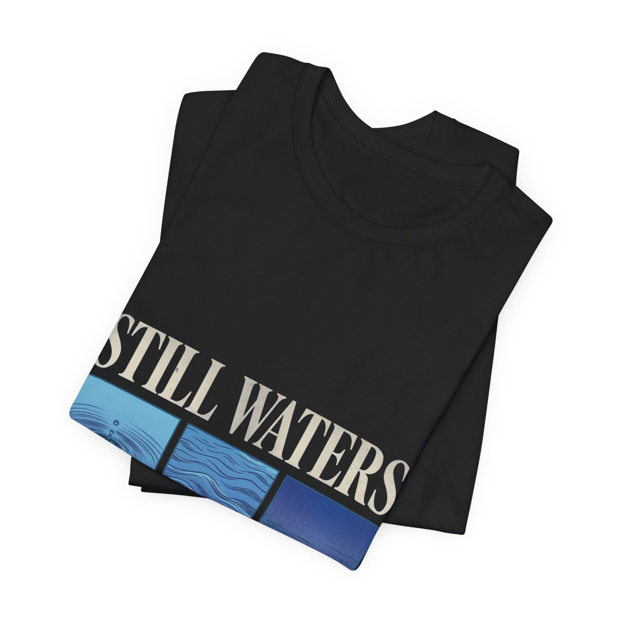 Still Waters Tee | Christian Streetwear, Groovy Serif Typography