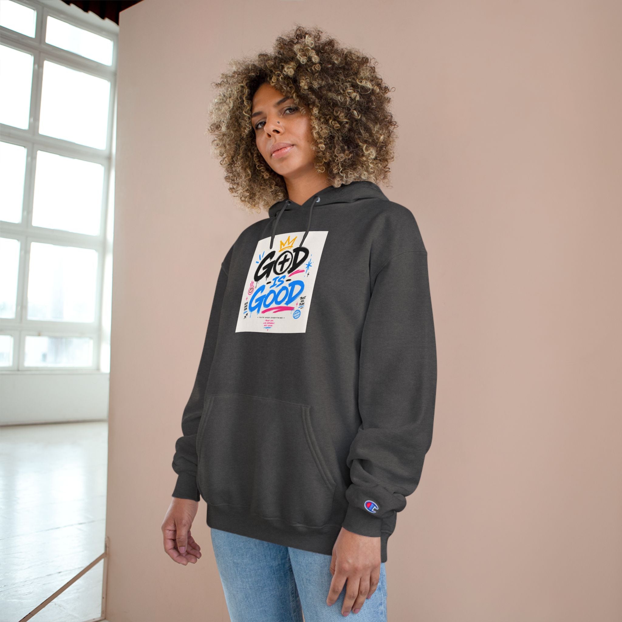 God Is Good Hoodie — Christian Graphic Pullover, Faith Streetwear