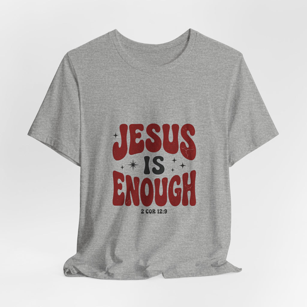 Jesus Is Enough Tee | Christian Streetwear, Groovy Typography