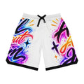 Graffiti Basketball Shorts – Colorful All-Over-Print Athletic Shorts