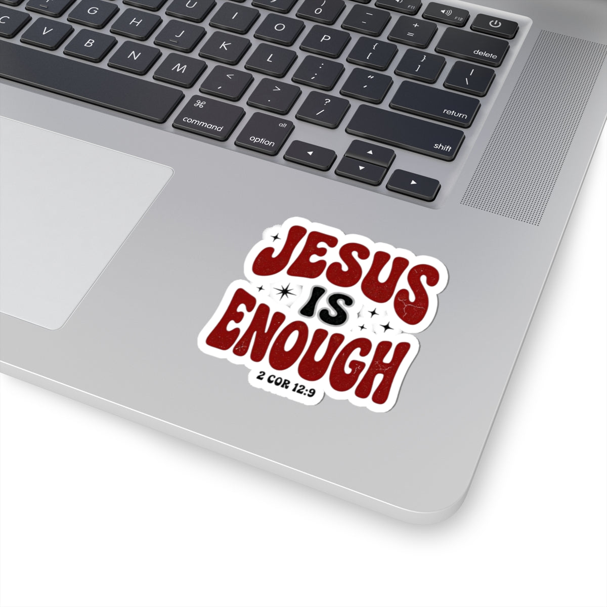 Jesus Is Enough Sticker | Christian Streetwear, Groovy Typography
