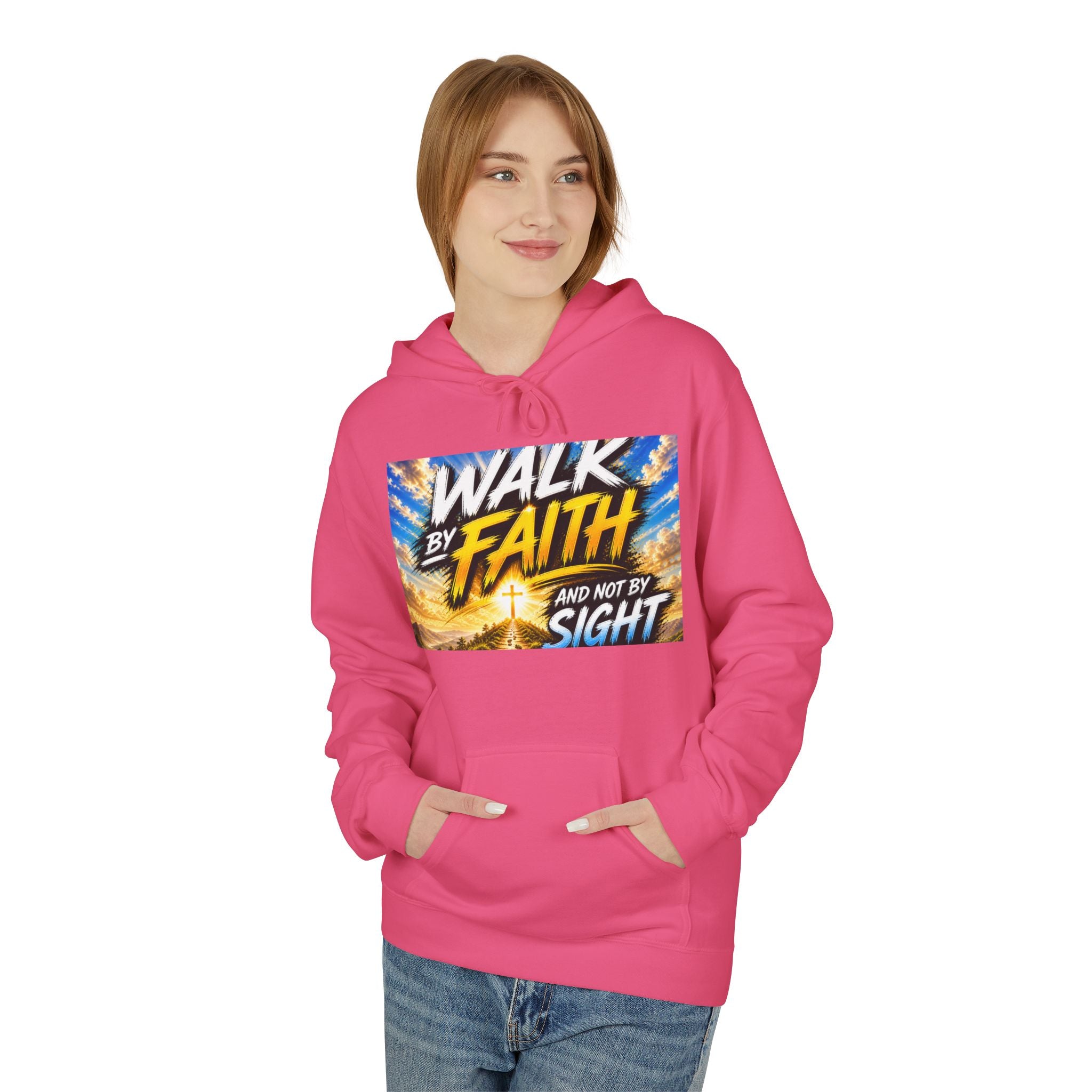 Walk By Faith Hoodie — Inspirational Christian Faith Pullover