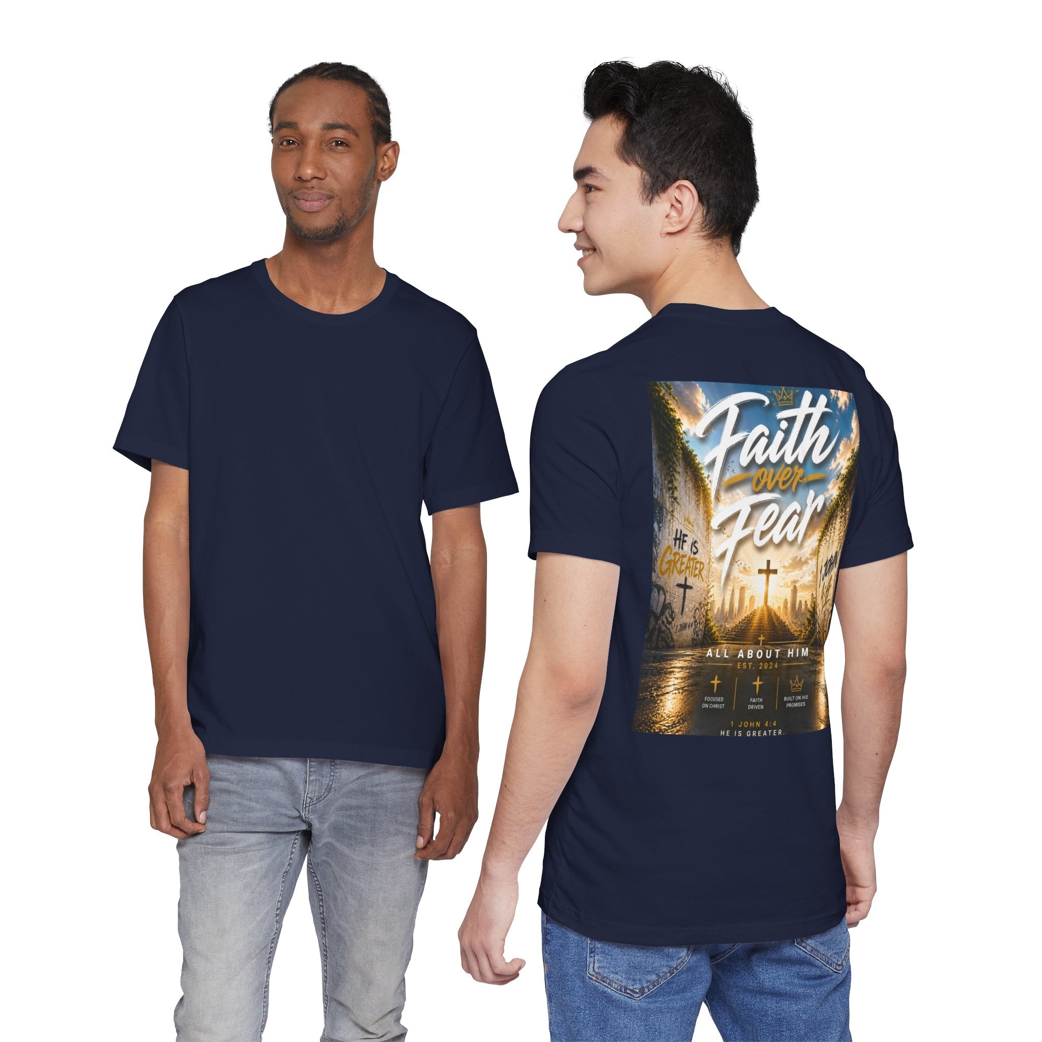 Faith Over Fear Tee – Christian Streetwear | All About Him